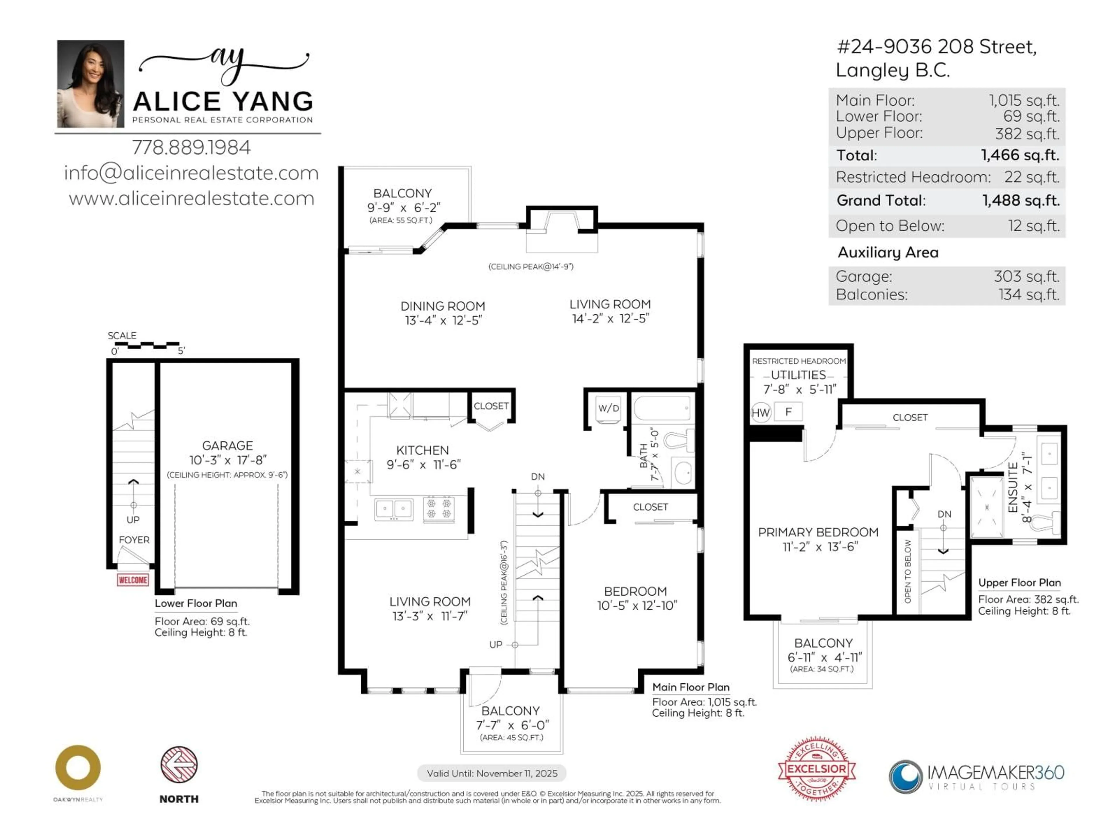 Floor plan for 9036 208, Langley British Columbia V1M3K4