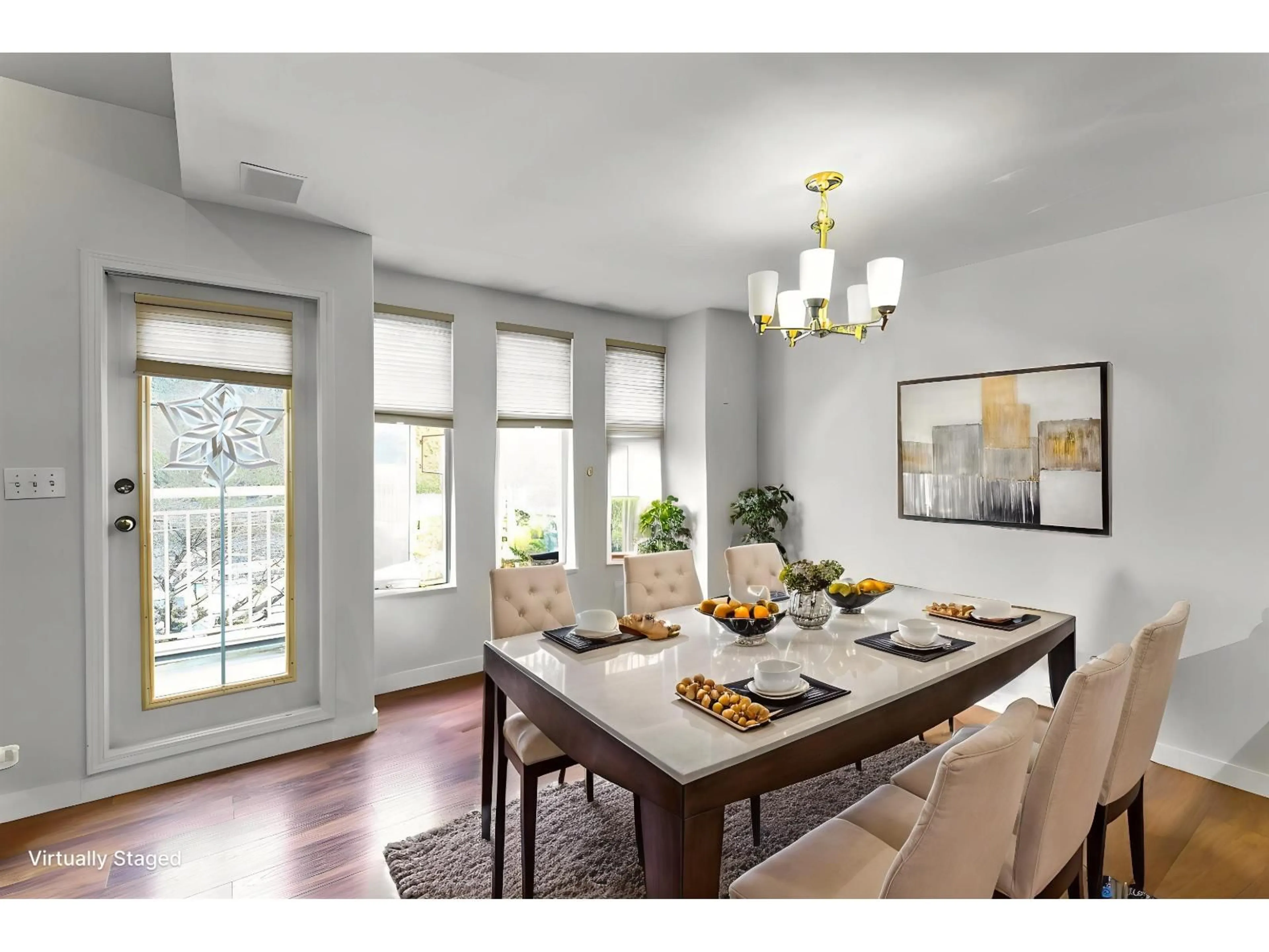 Dining room, wood/laminate floor for 9036 208, Langley British Columbia V1M3K4