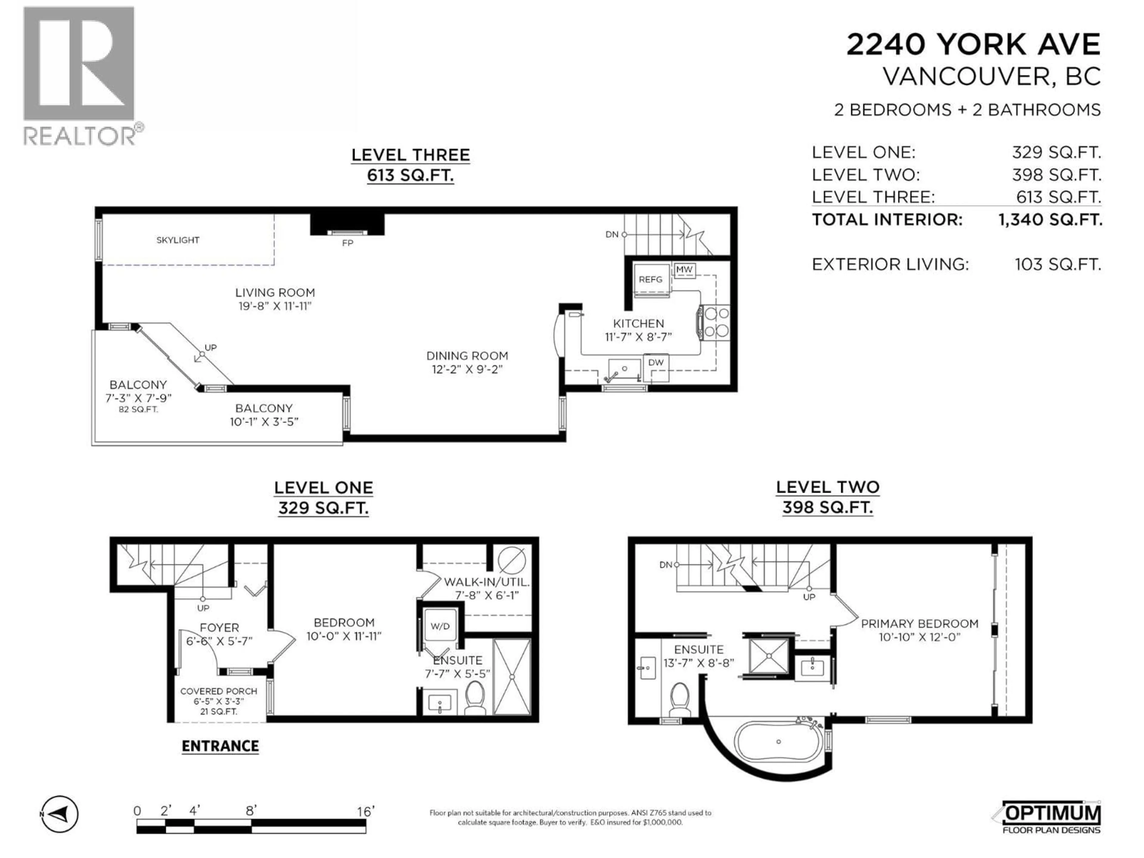 Floor plan for 2240 YORK AVENUE, Vancouver British Columbia V6K1C6