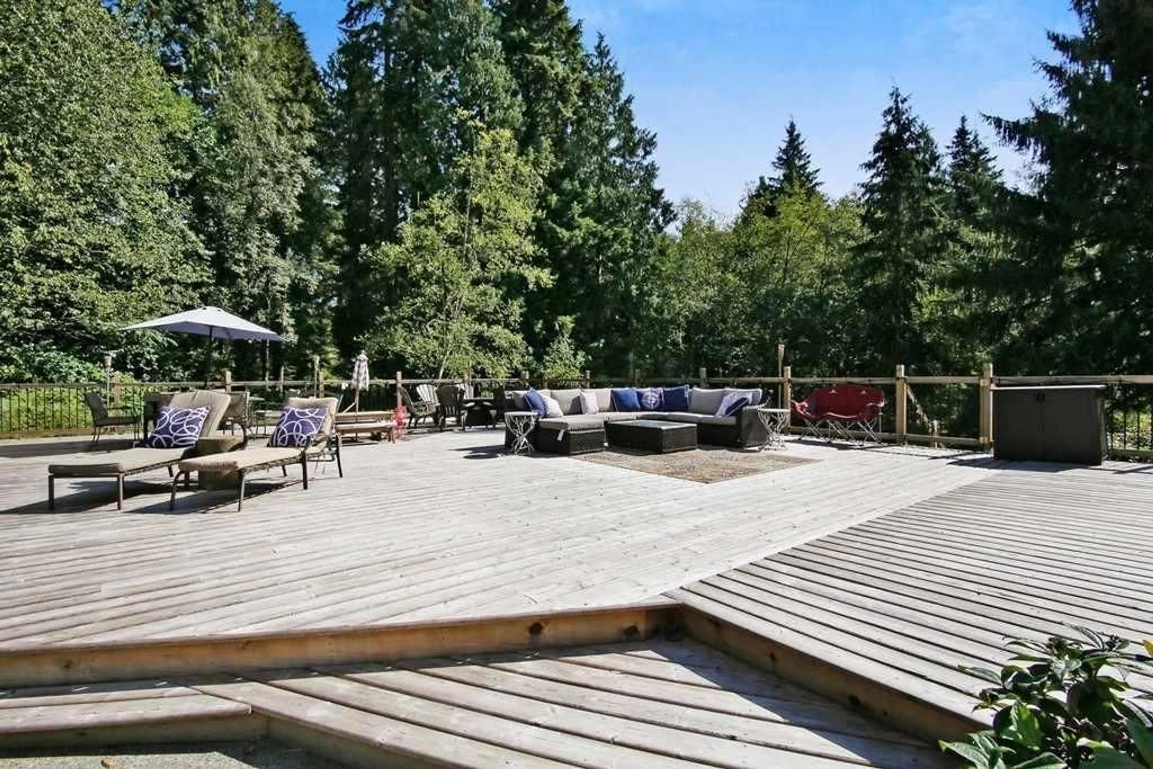 Patio, forest/trees view for 9538 STAVE LAKE, Mission British Columbia V2V6B2