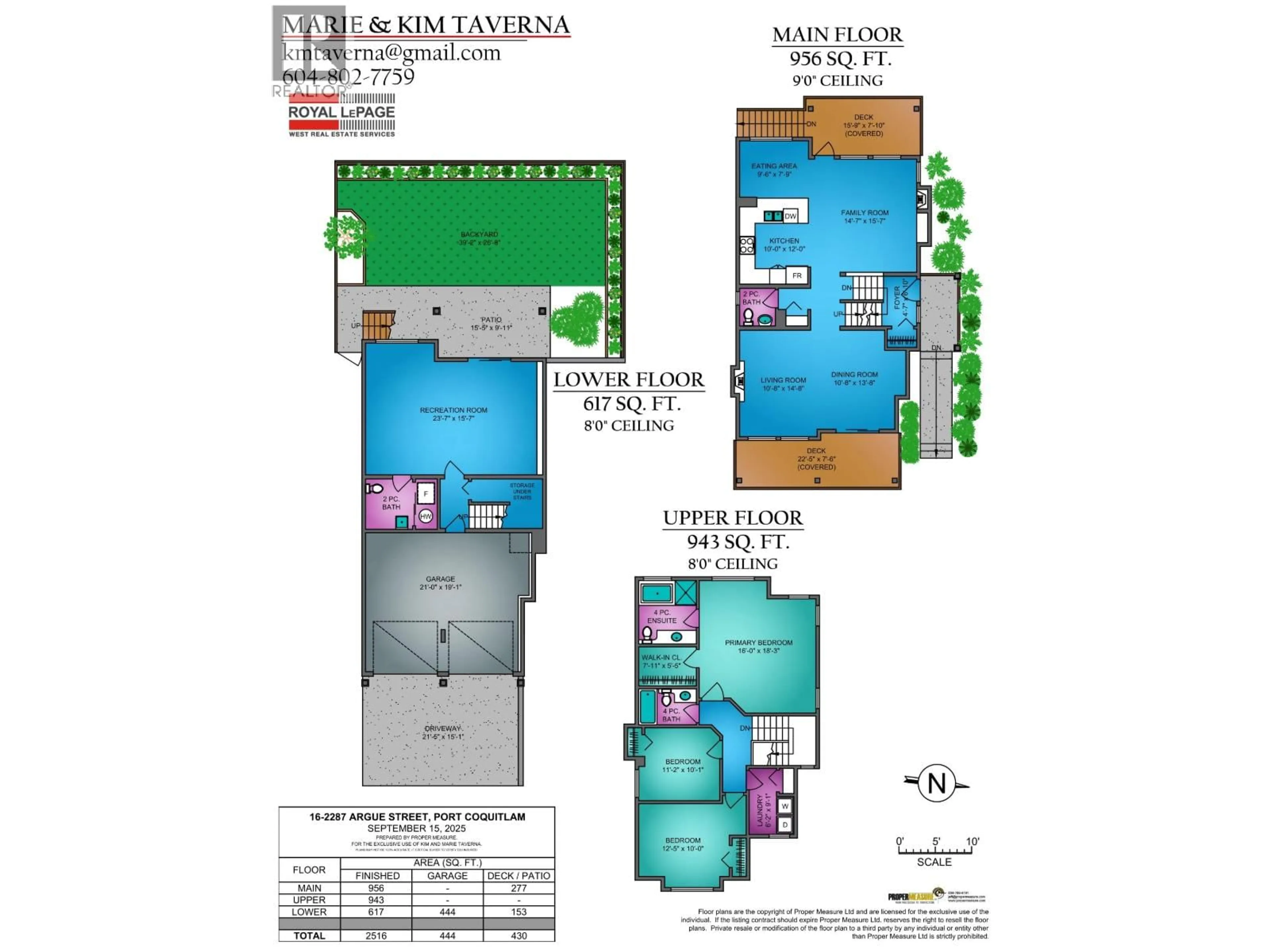 Floor plan for 16 - 2287 ARGUE STREET, Port Coquitlam British Columbia V3C6R2