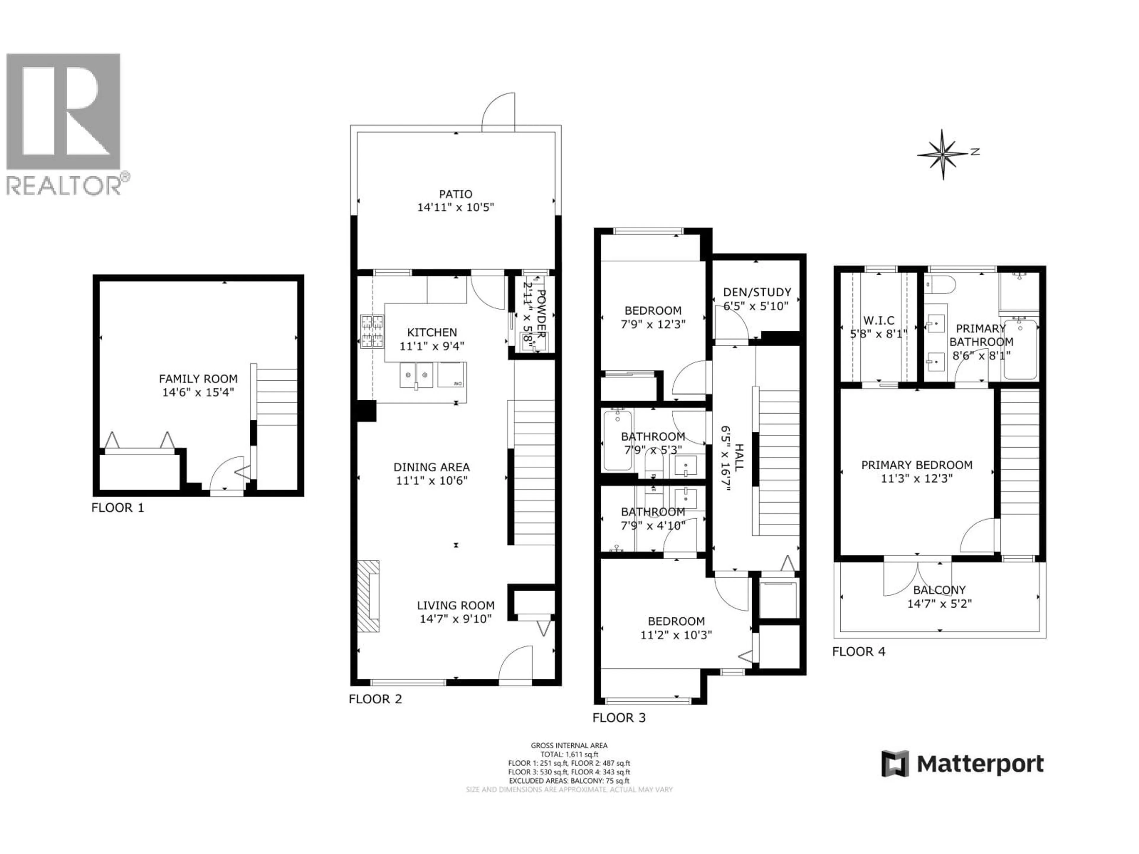 Floor plan for 5522 OAK STREET, Vancouver British Columbia V6M2V6