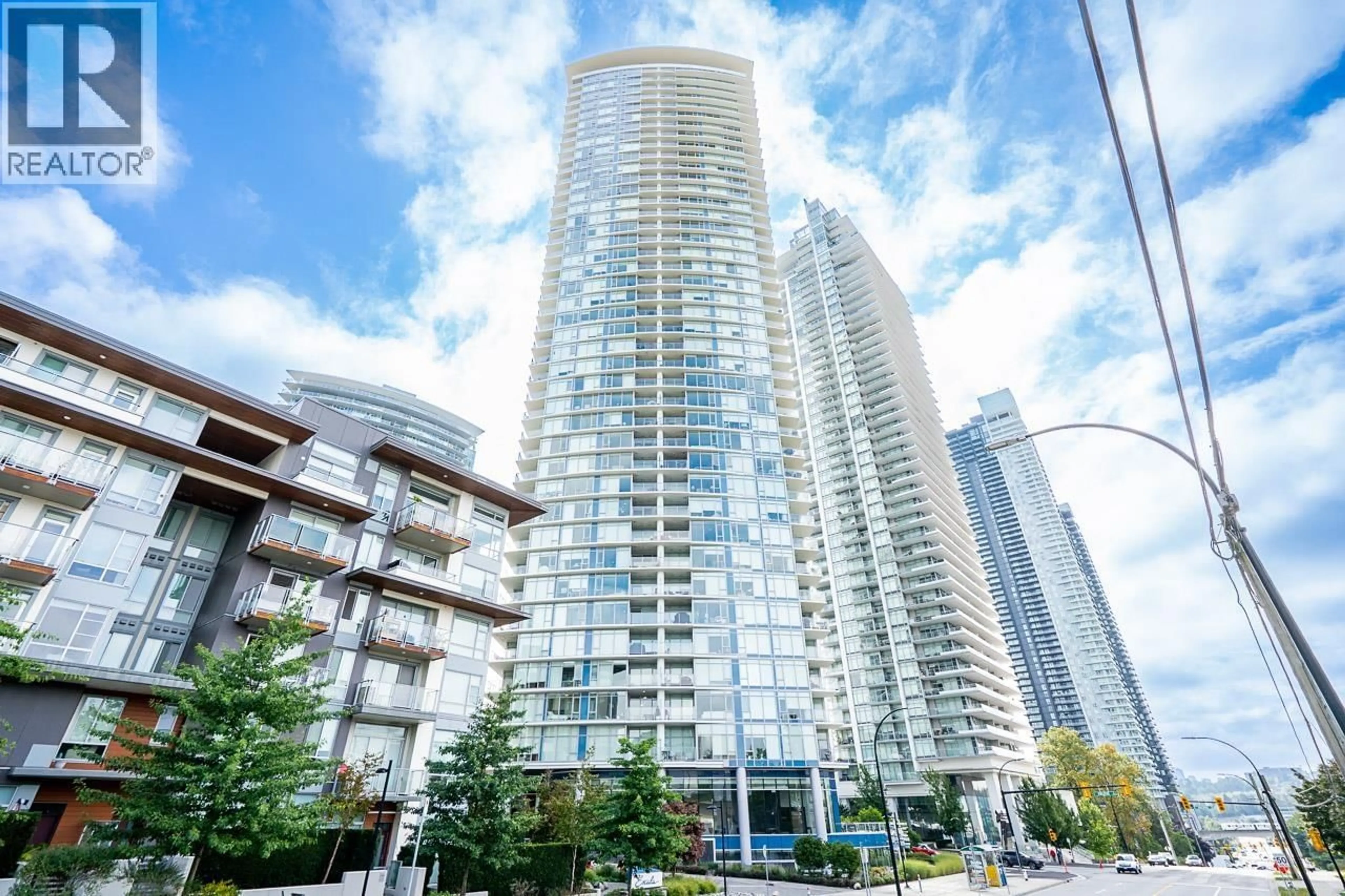 Patio, city buildings view from balcony for 307 - 1788 GILMORE AVENUE, Burnaby British Columbia V5C0L5