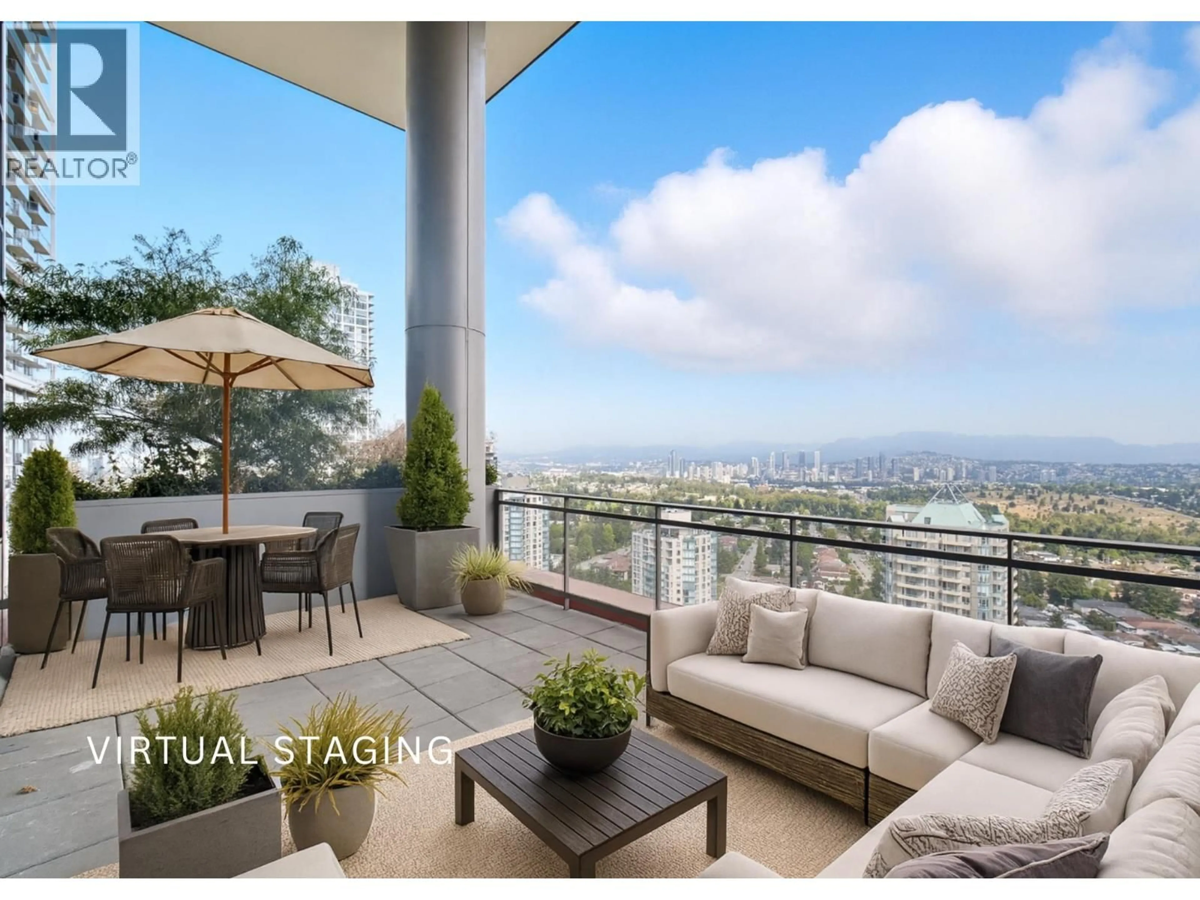 Patio, mountain view for 2603 - 4688 KINGSWAY, Burnaby British Columbia V5H0E9