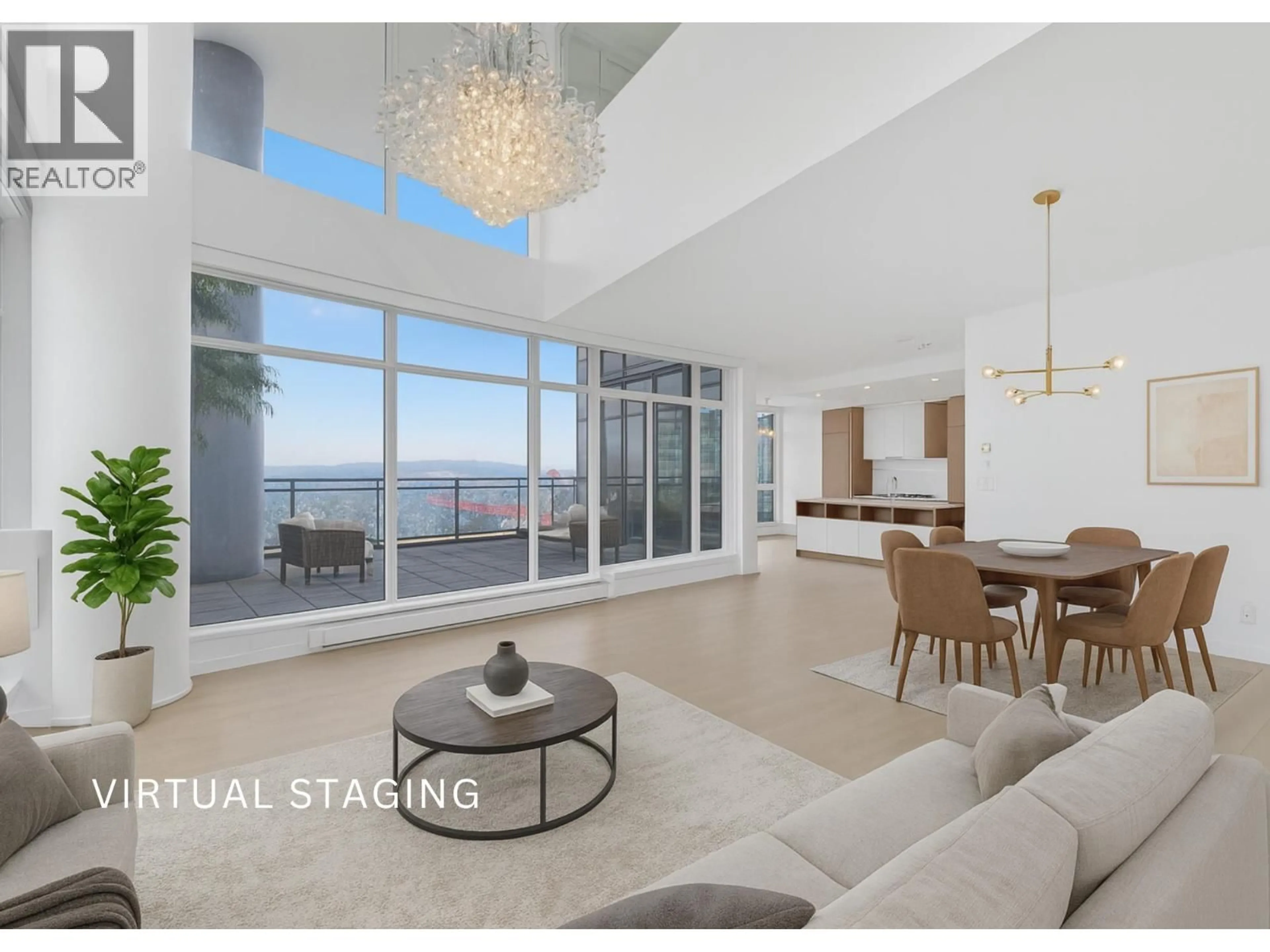 Living room with furniture, ceramic/tile floor for 2603 - 4688 KINGSWAY, Burnaby British Columbia V5H0E9
