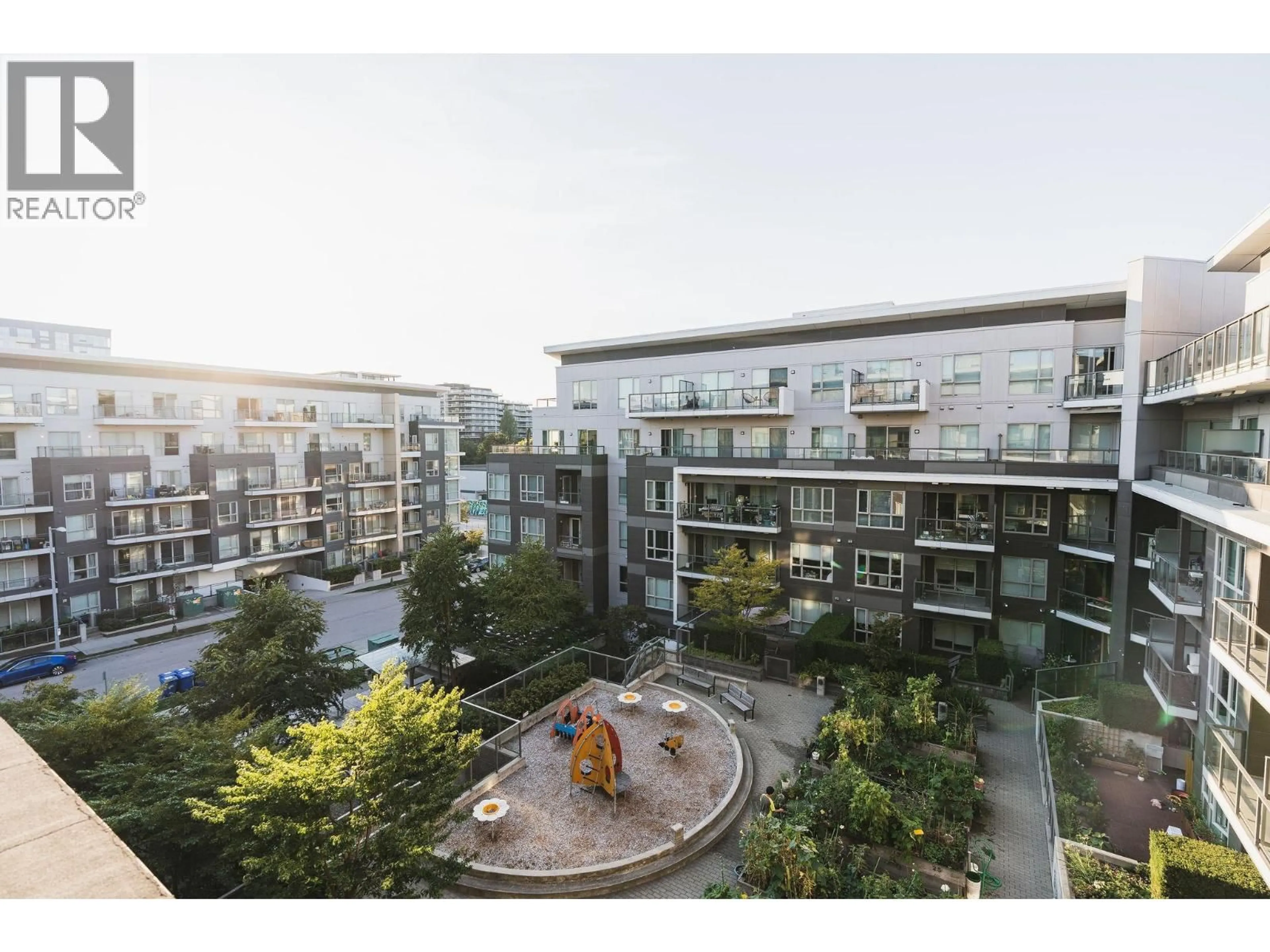 A pic from outside/outdoor area/front of a property/back of a property/a pic from drone, city buildings view from balcony for 621 - 7008 RIVER PARKWAY, Richmond British Columbia V6X0R1