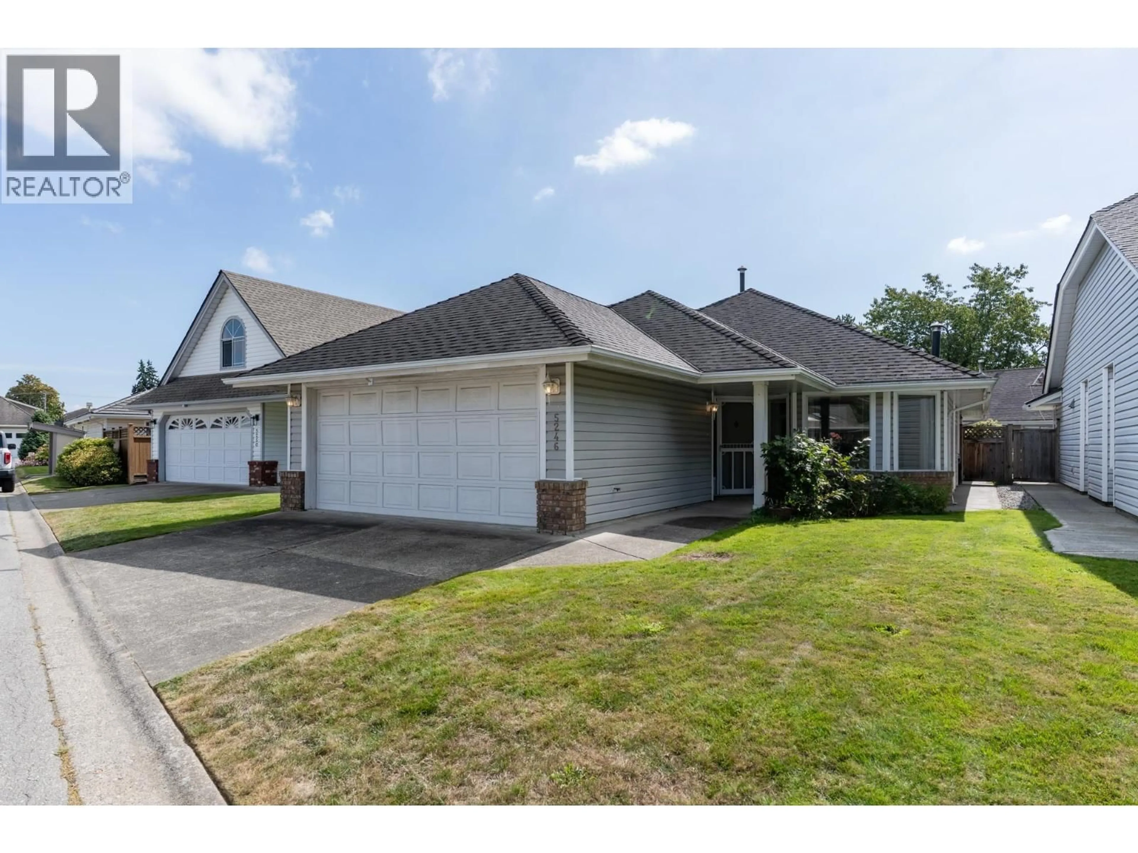 Home with vinyl exterior material, street for 5246 LABURNUM PARK PLACE, Delta British Columbia V4K4S6