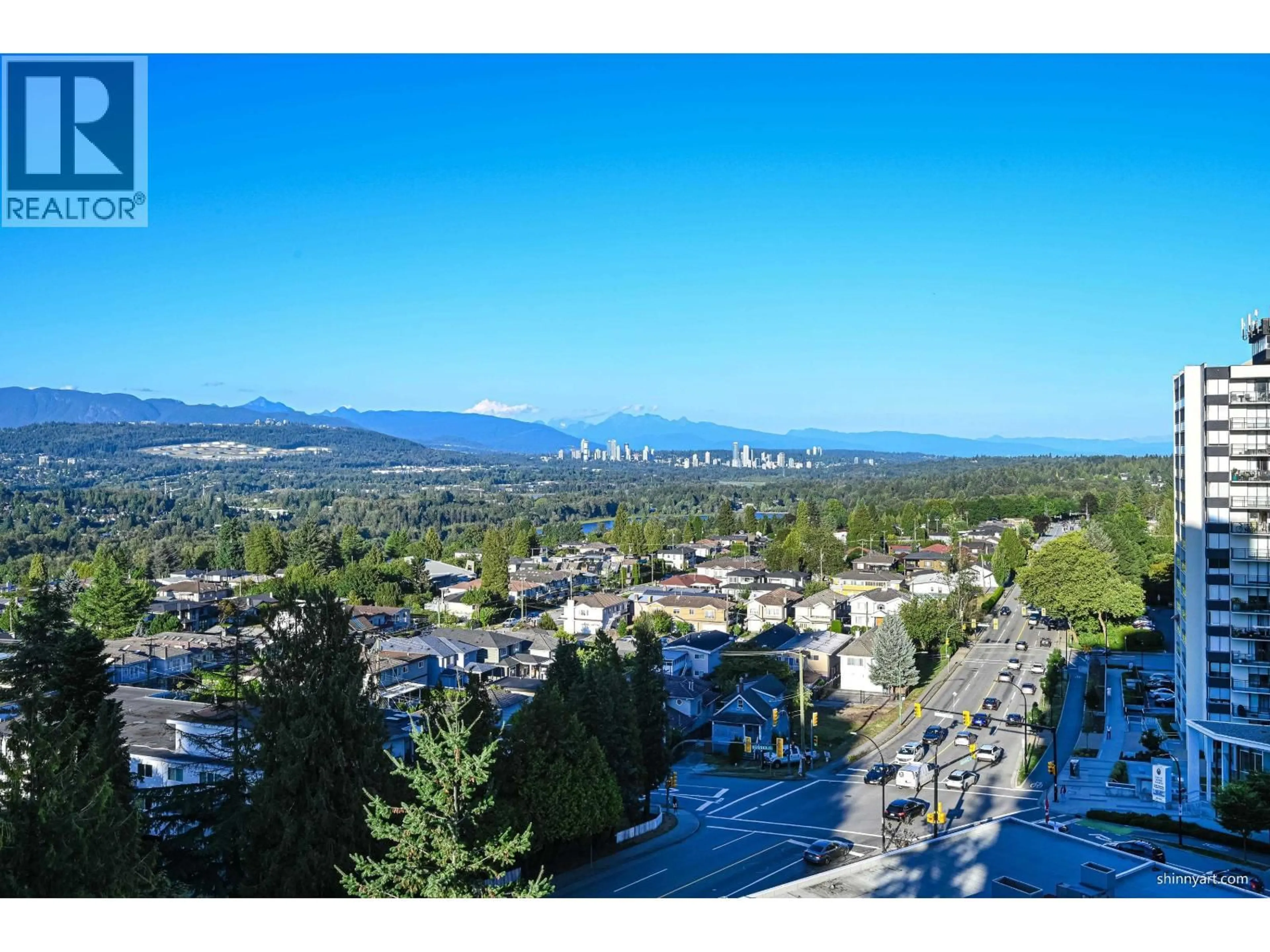 A pic from outside/outdoor area/front of a property/back of a property/a pic from drone, mountain view for 1101 - 4689 HAZEL STREET, Burnaby British Columbia V5H4R6