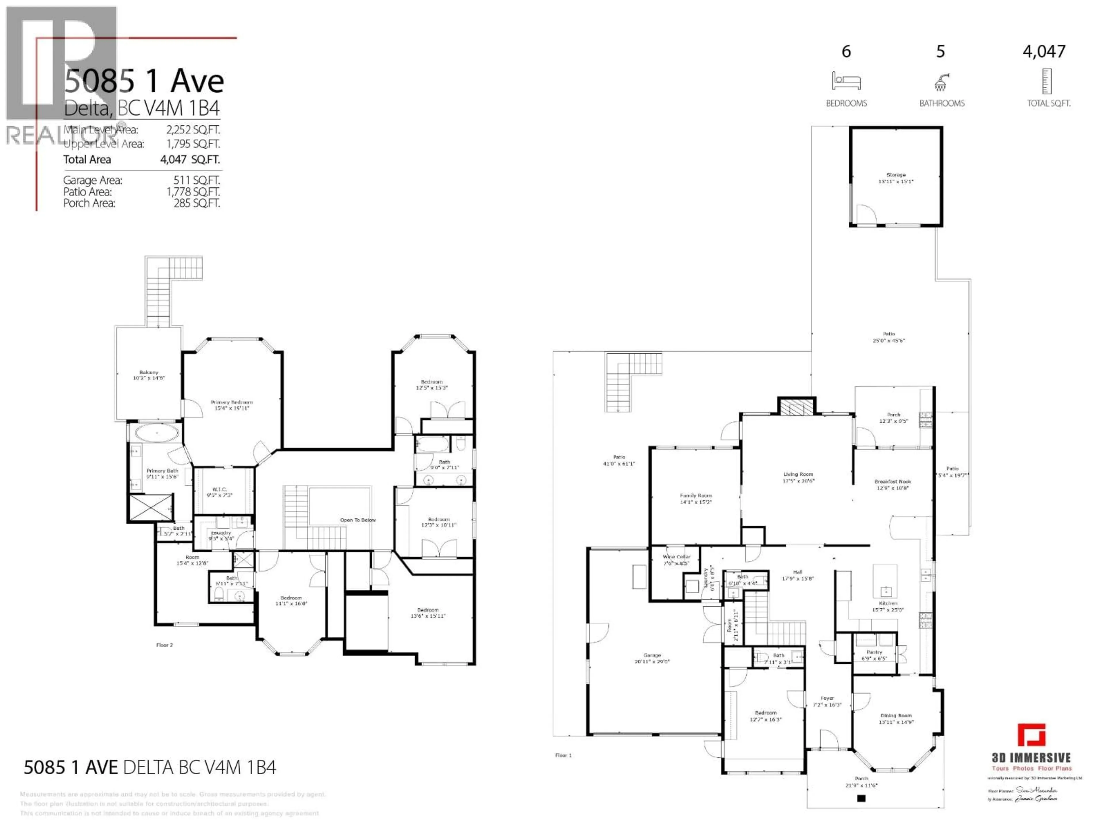 Floor plan for 5085 1 AVENUE, Delta British Columbia V4M1B4