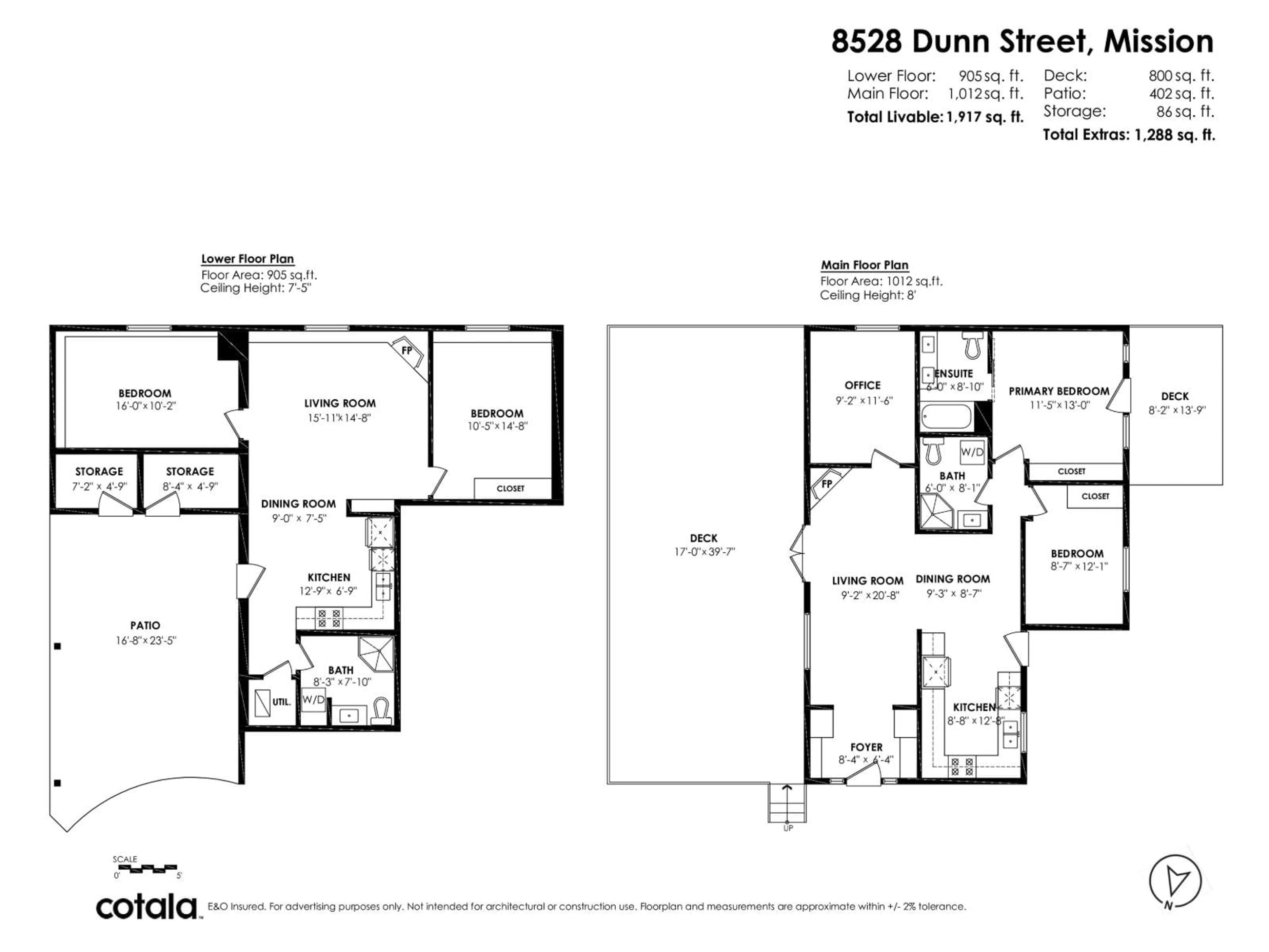 Floor plan for 8528 DUNN, Mission British Columbia V2V6V4