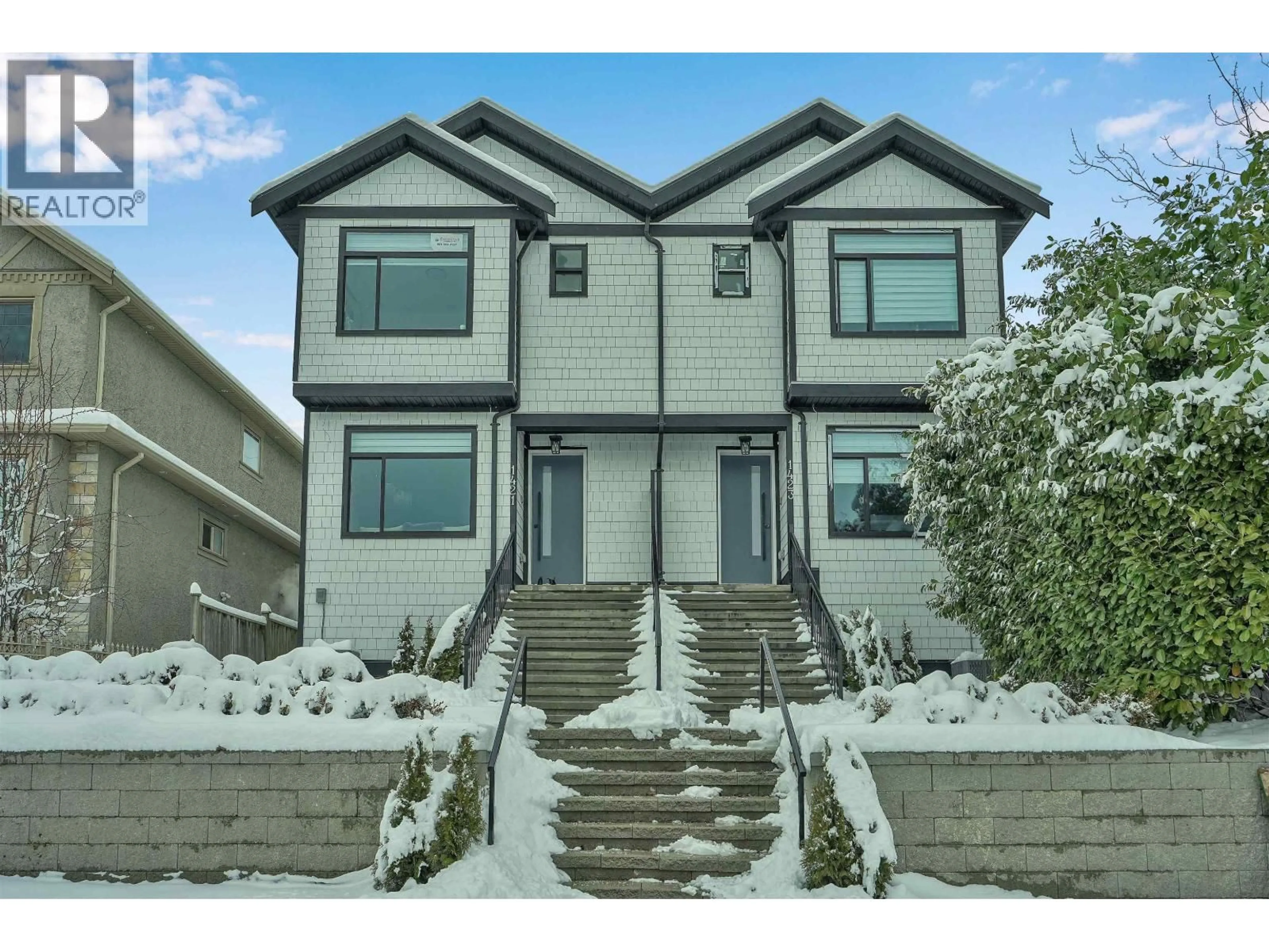 Home with vinyl exterior material, street for 1423 62ND AVENUE, Vancouver British Columbia V5N1B7