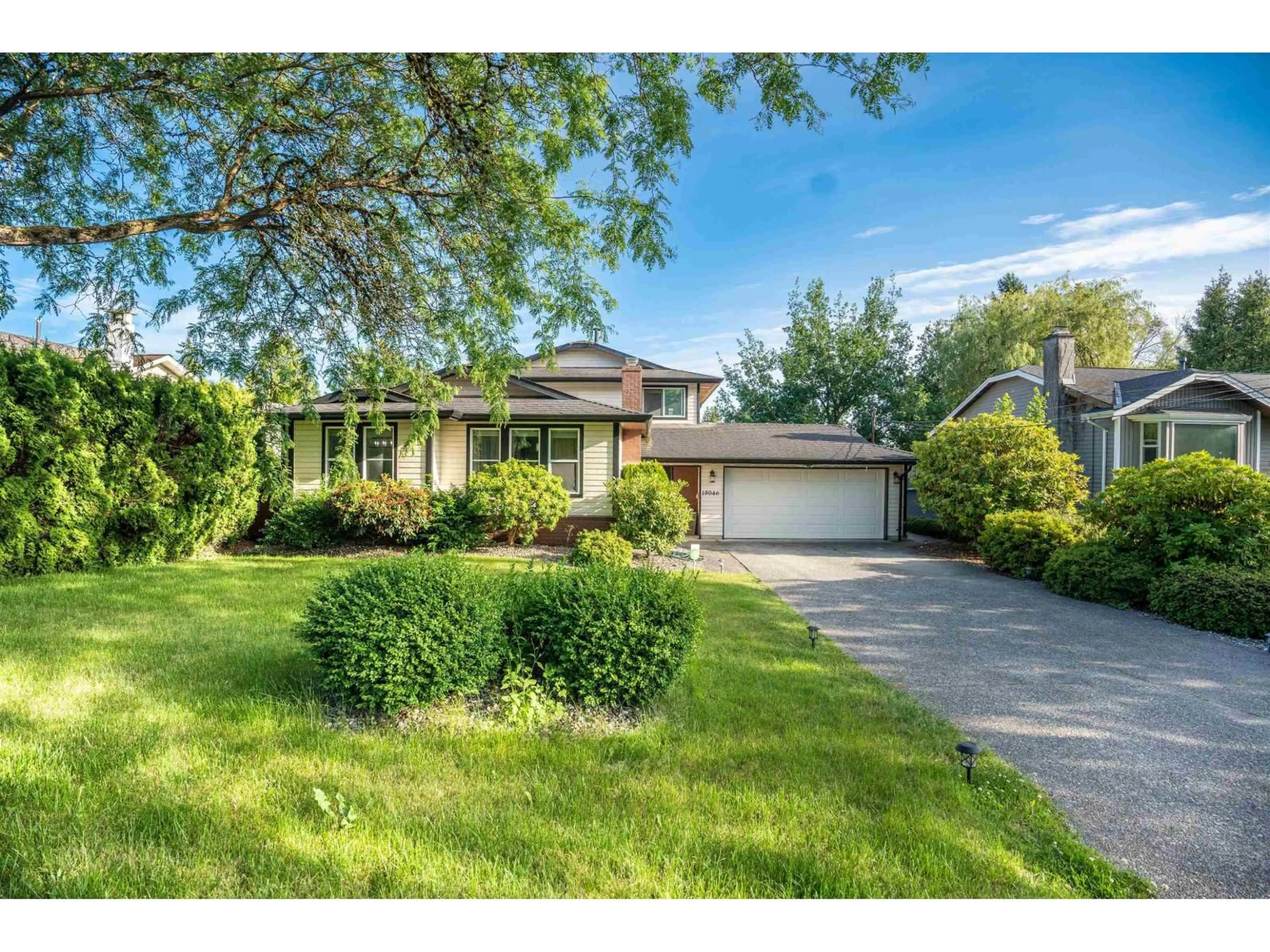 A pic from outside/outdoor area/front of a property/back of a property/a pic from drone, street for 18046 61A, Surrey British Columbia V3S5X1