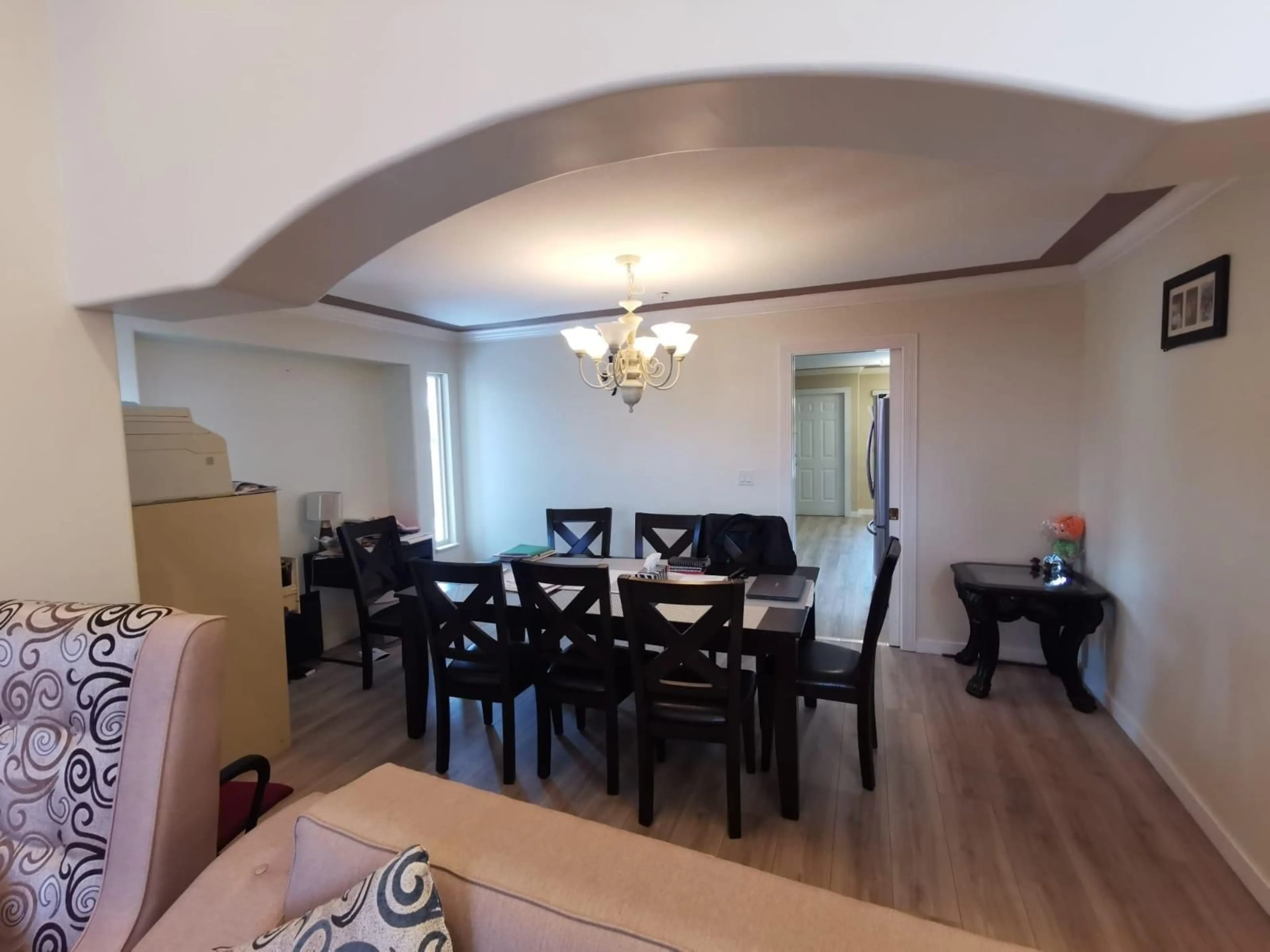 Dining room, wood/laminate floor for 6641 123, Surrey British Columbia V3W0W1