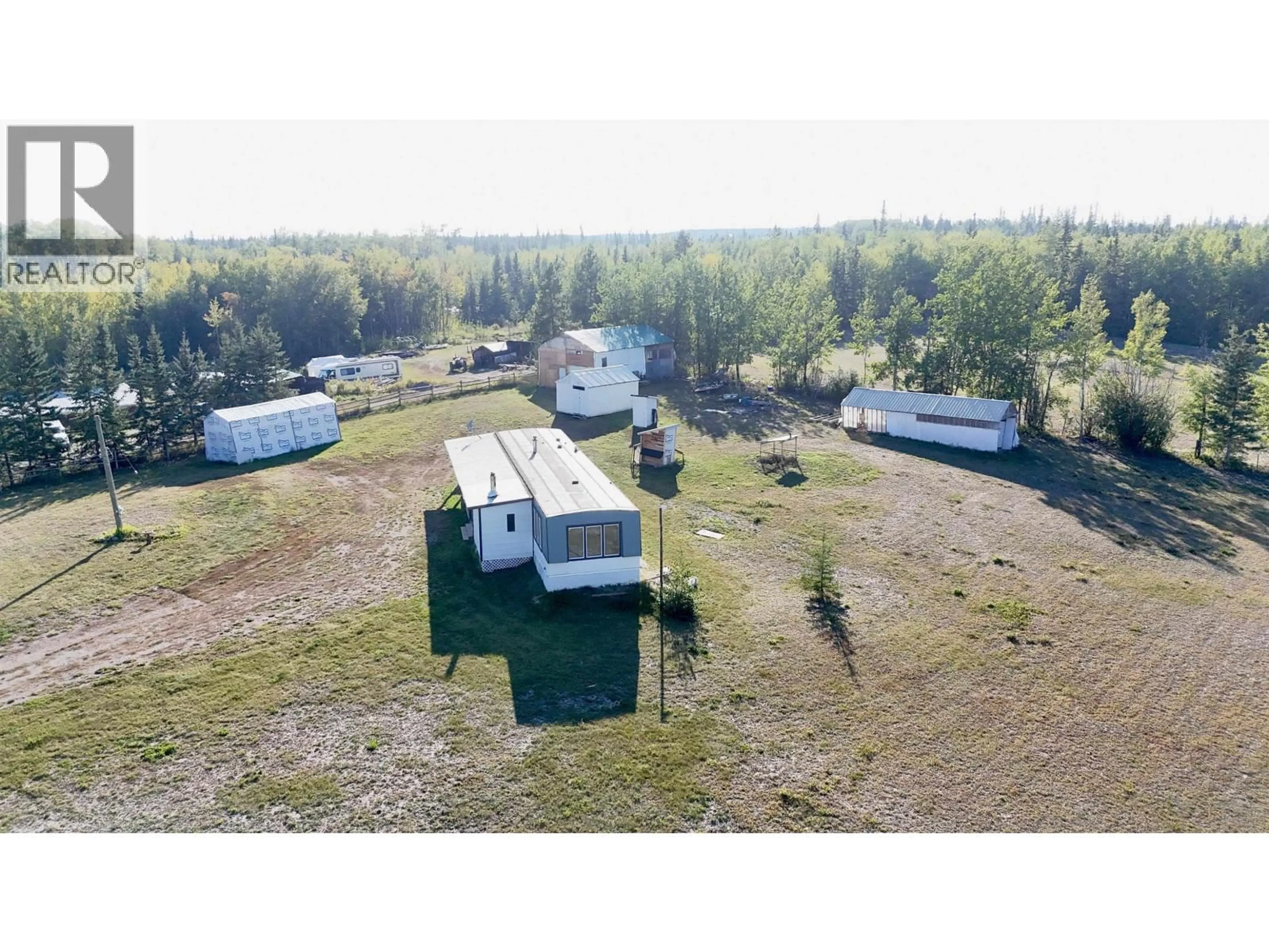 A pic from outside/outdoor area/front of a property/back of a property/a pic from drone, building for 693 OAK ROAD, Vanderhoof British Columbia V0J3A2