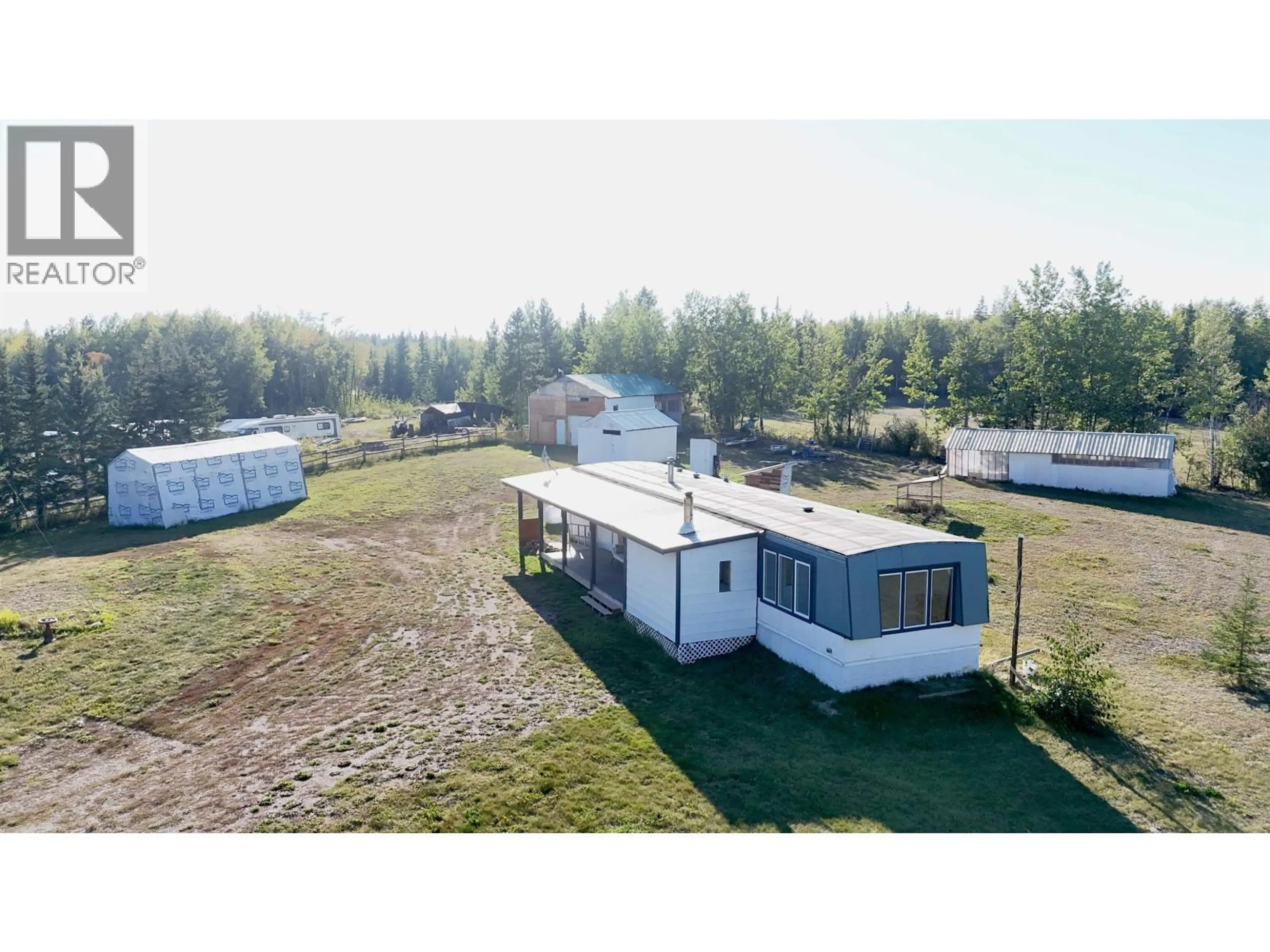 A pic from outside/outdoor area/front of a property/back of a property/a pic from drone, building for 693 OAK ROAD, Vanderhoof British Columbia V0J3A2