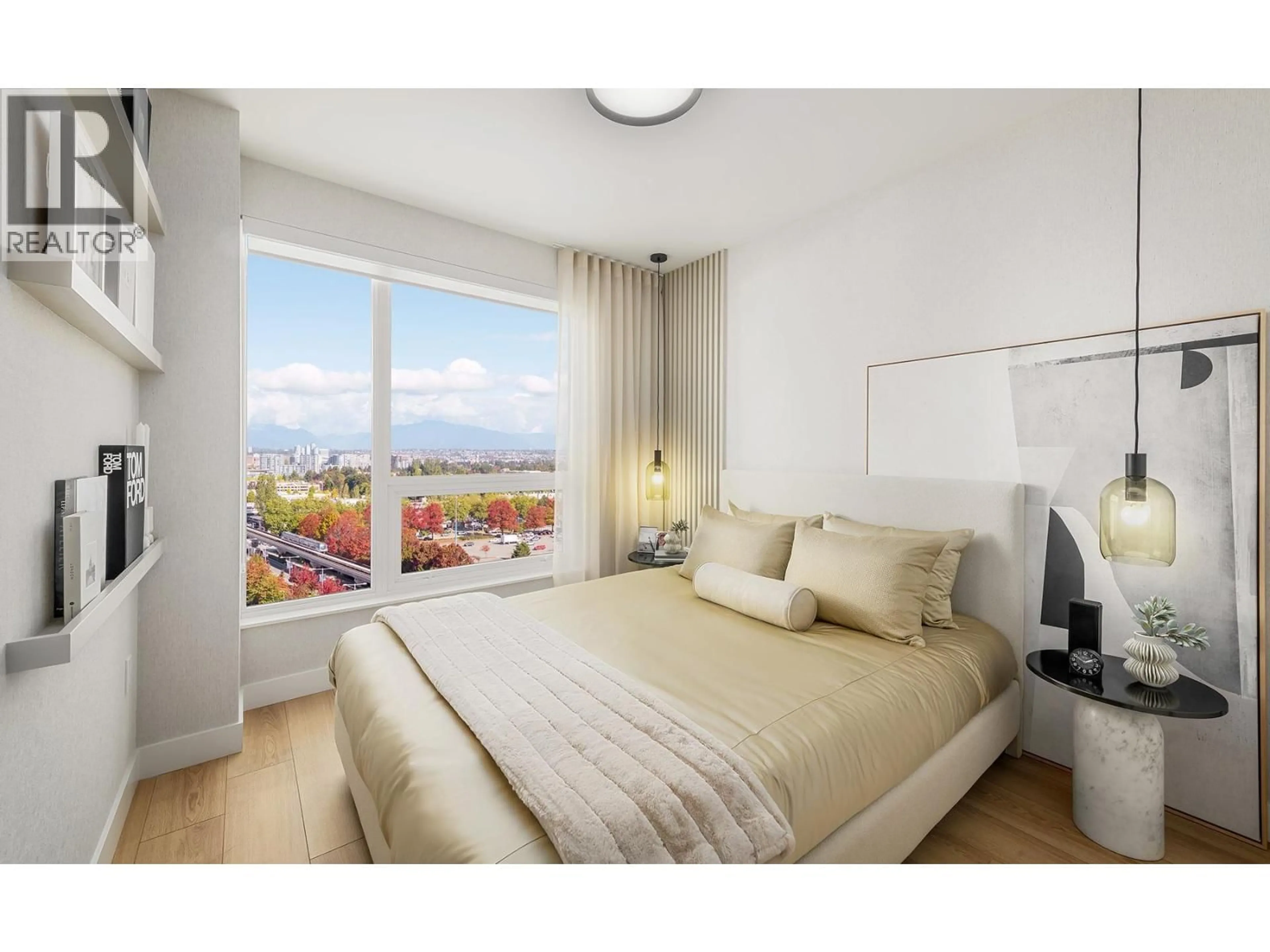 Bedroom with bed, unknown for 1001 - 5593 NO. 3 ROAD, Richmond British Columbia V6X0X6