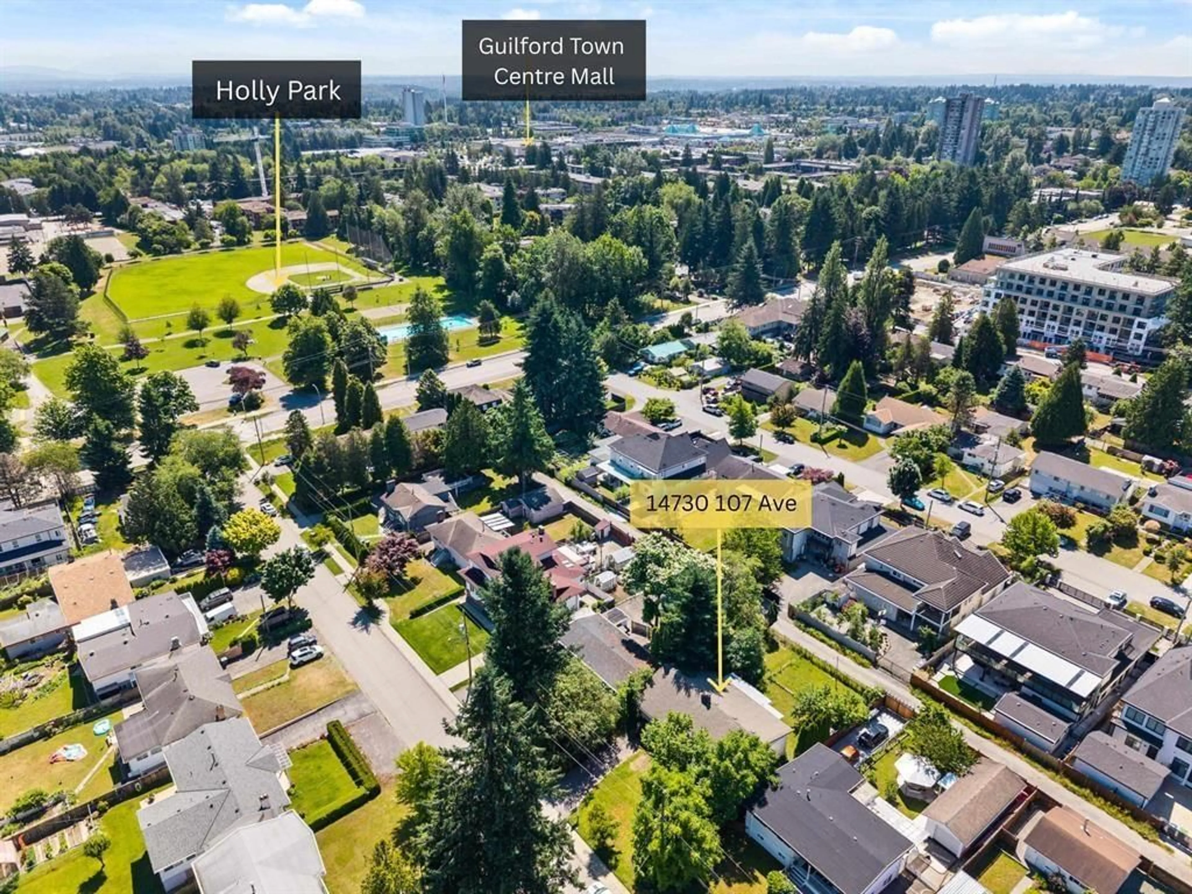 A pic from outside/outdoor area/front of a property/back of a property/a pic from drone, street for 14730 107, Surrey British Columbia V3R1T8