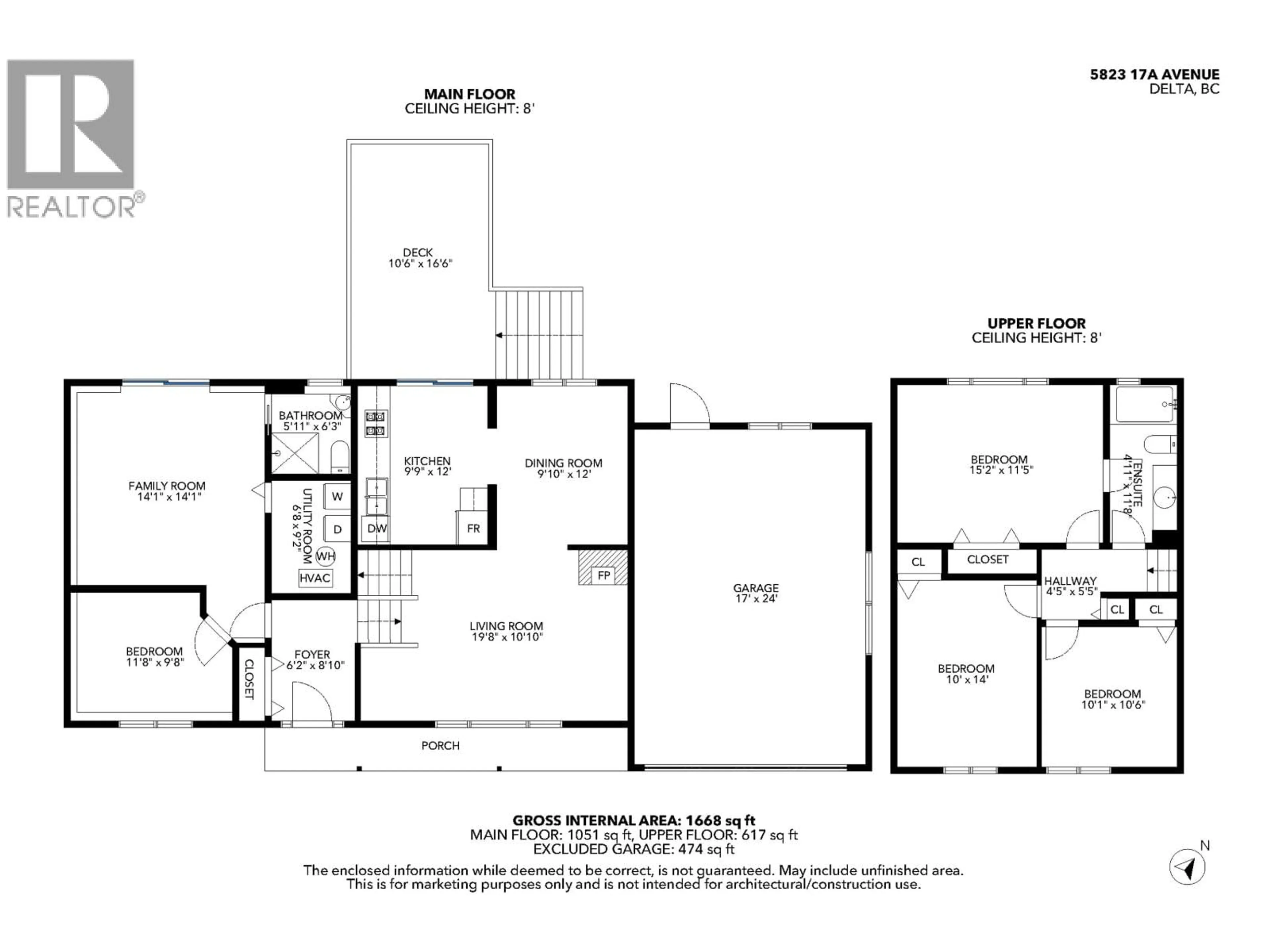 Floor plan for 5823 17A AVENUE, Delta British Columbia V4L1J3