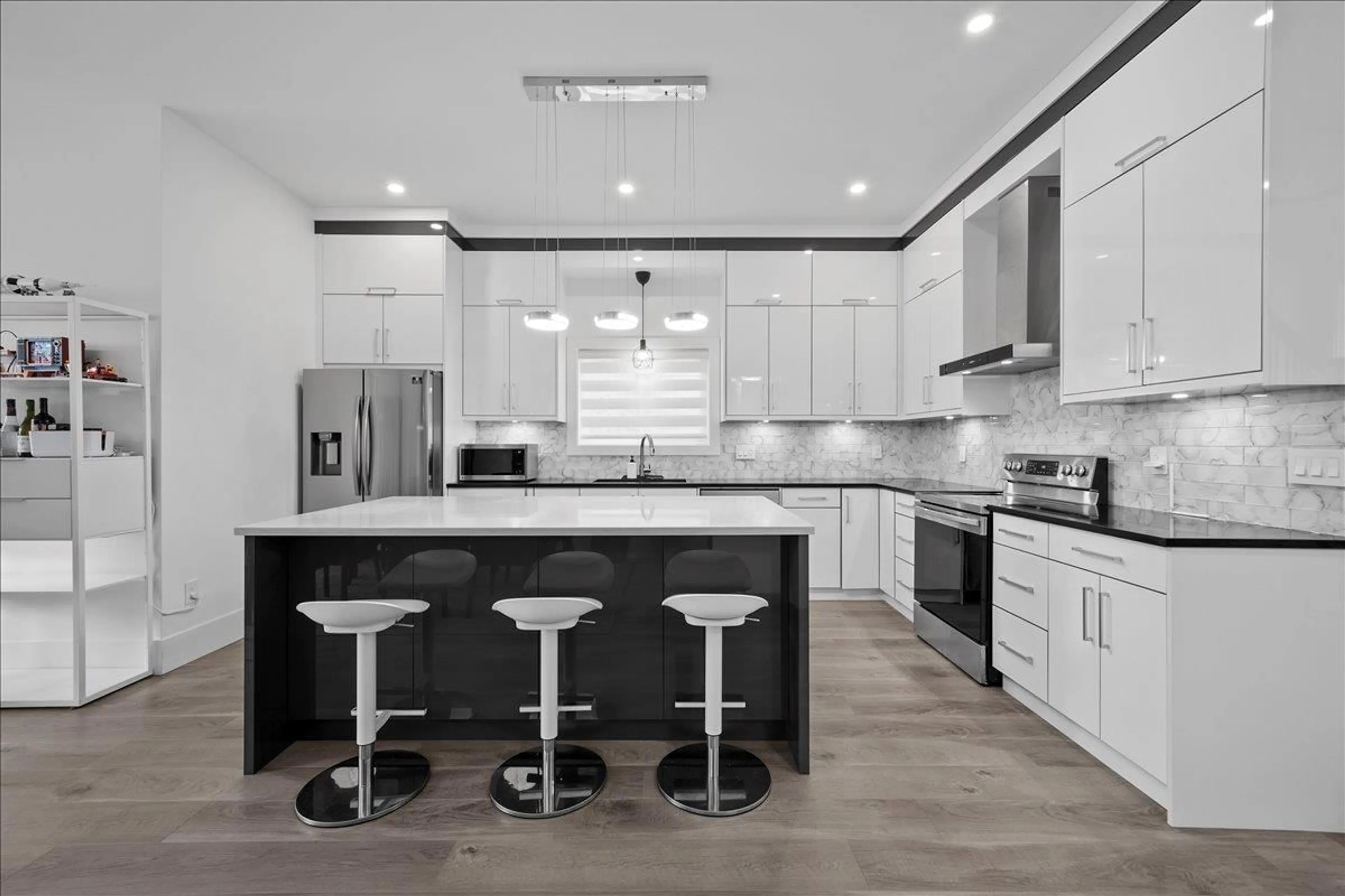 Contemporary kitchen, ceramic/tile floor for 2581 168, Surrey British Columbia V3Z0A7