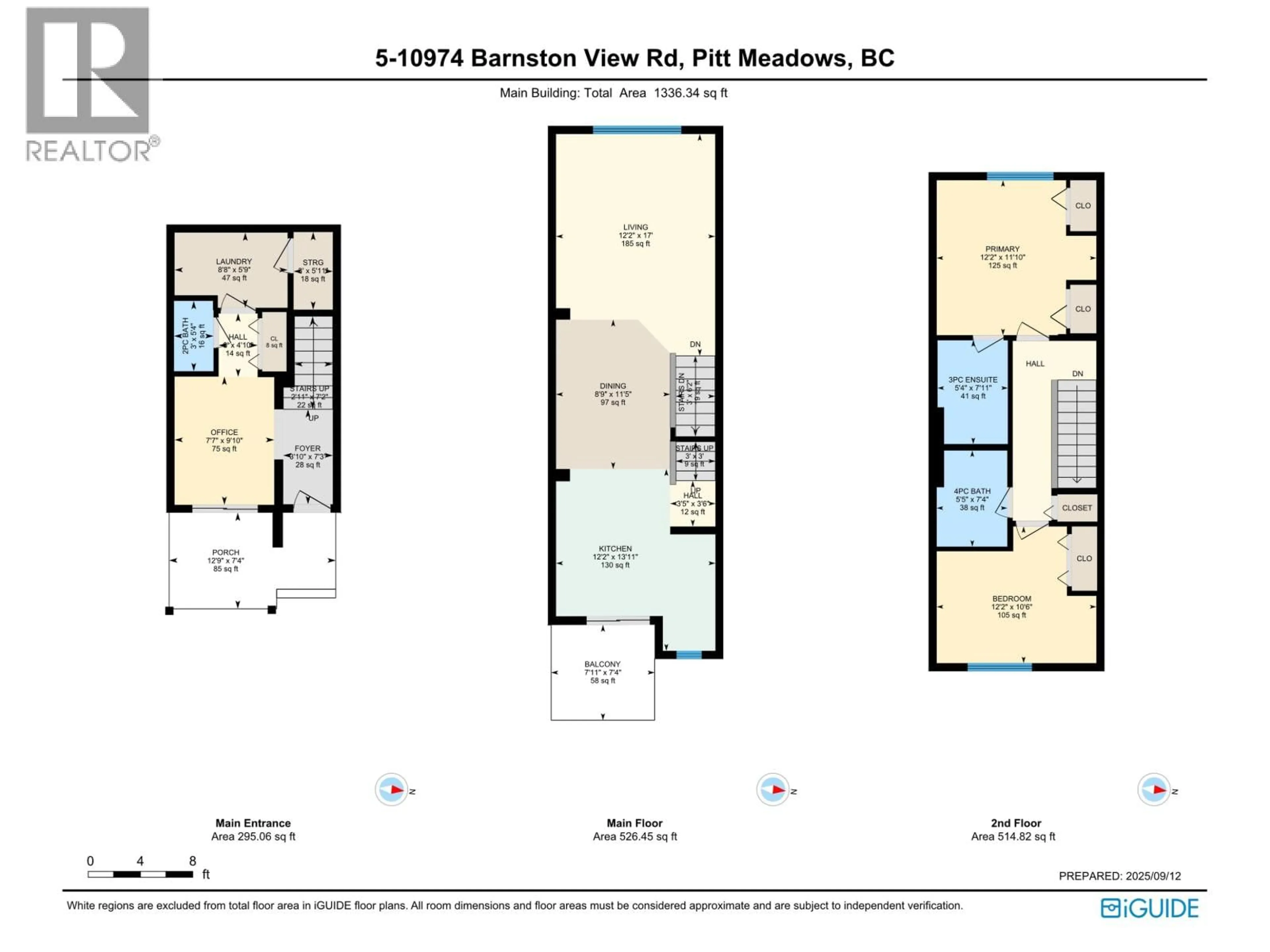 Floor plan for 5 - 10974 BARNSTON VIEW ROAD, Pitt Meadows British Columbia V3Y0B9