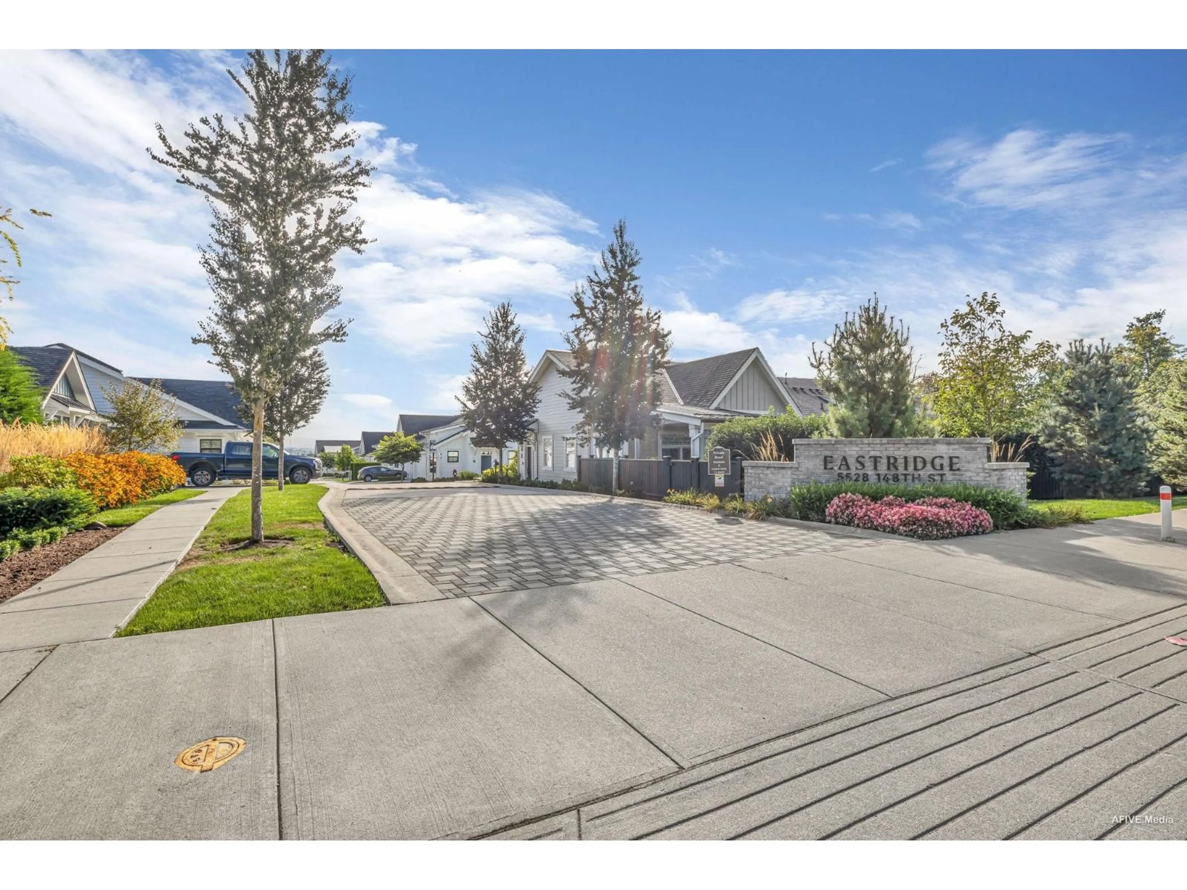 A pic from outside/outdoor area/front of a property/back of a property/a pic from drone, street for 2 - 5528 148, Surrey British Columbia V3S3B4