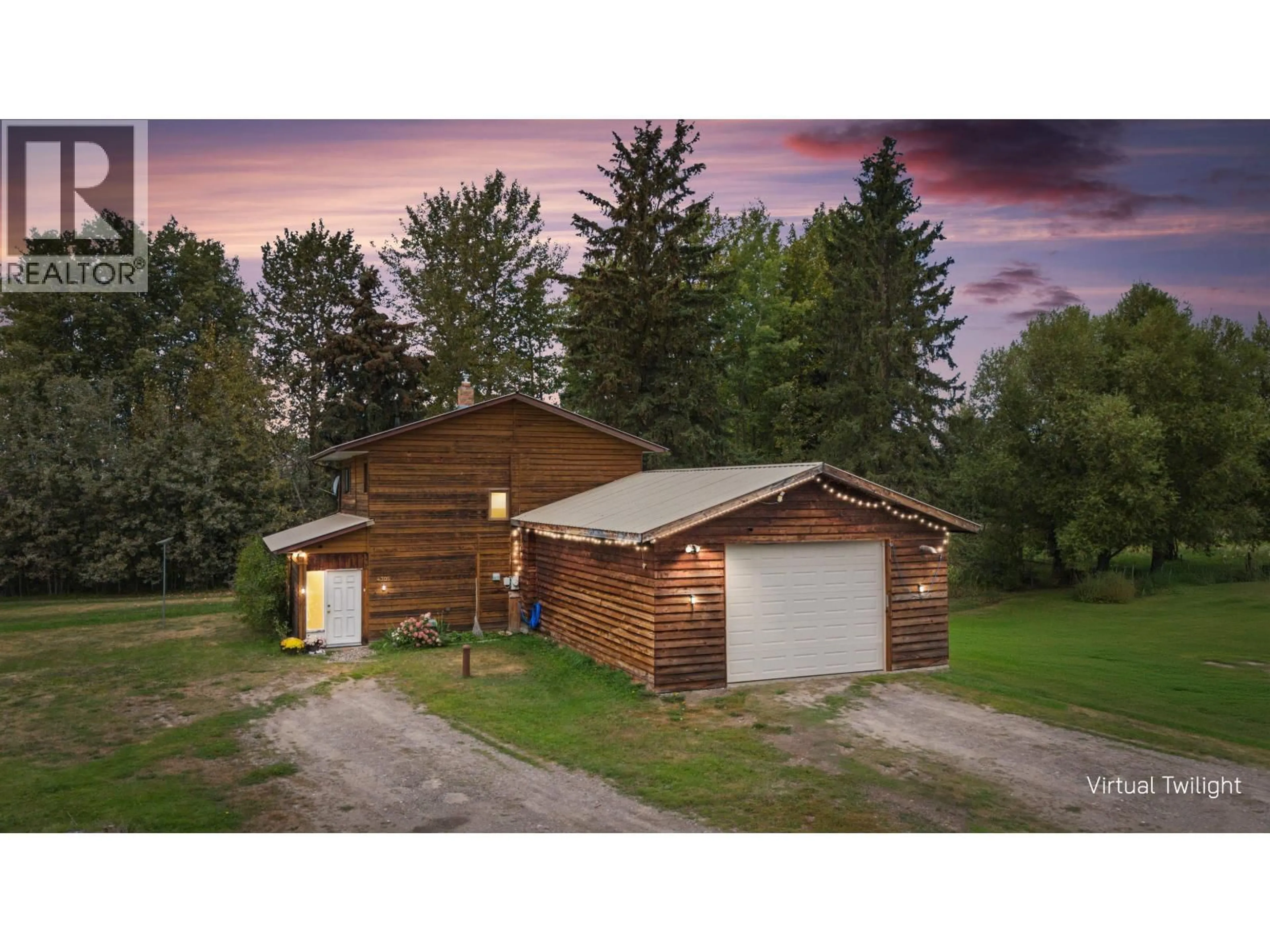 A pic from outside/outdoor area/front of a property/back of a property/a pic from drone, building for 4305 REID LAKE ROAD, Prince George British Columbia V2K5N8