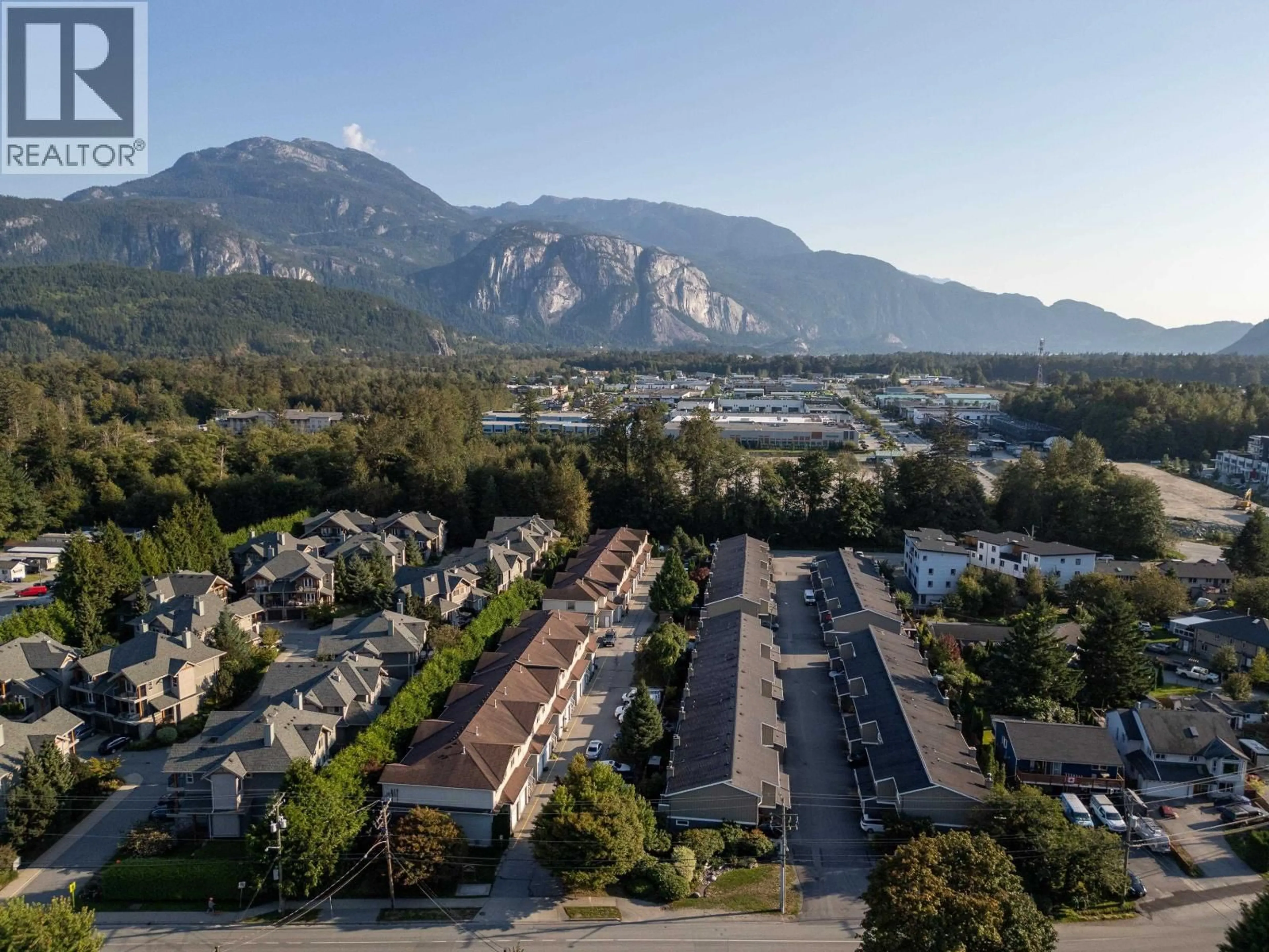 A pic from outside/outdoor area/front of a property/back of a property/a pic from drone, mountain view for 14 - 39754 GOVERNMENT ROAD, Squamish British Columbia V8B0G3