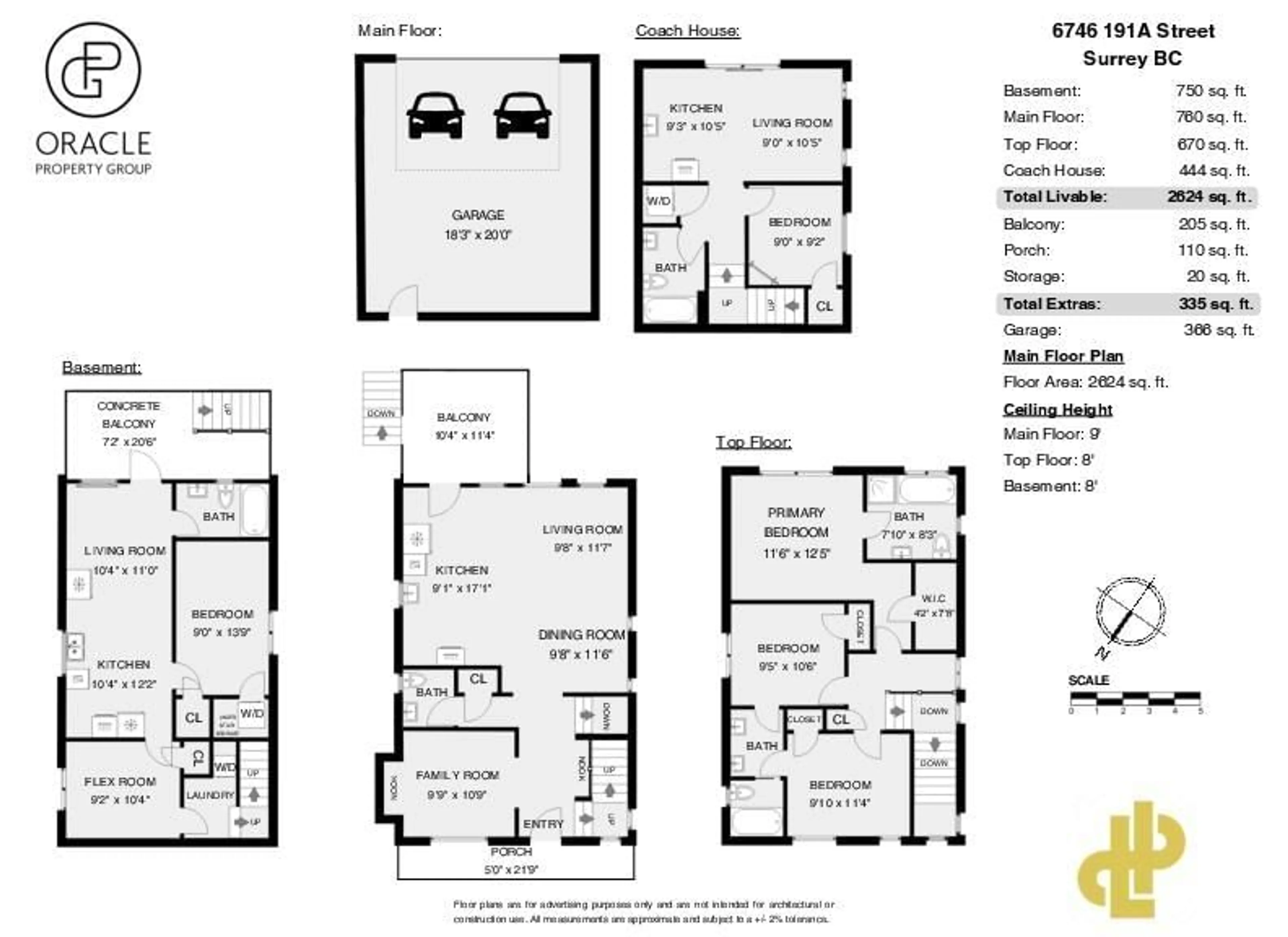 Floor plan for 6746 191A, Surrey British Columbia V4N6A5