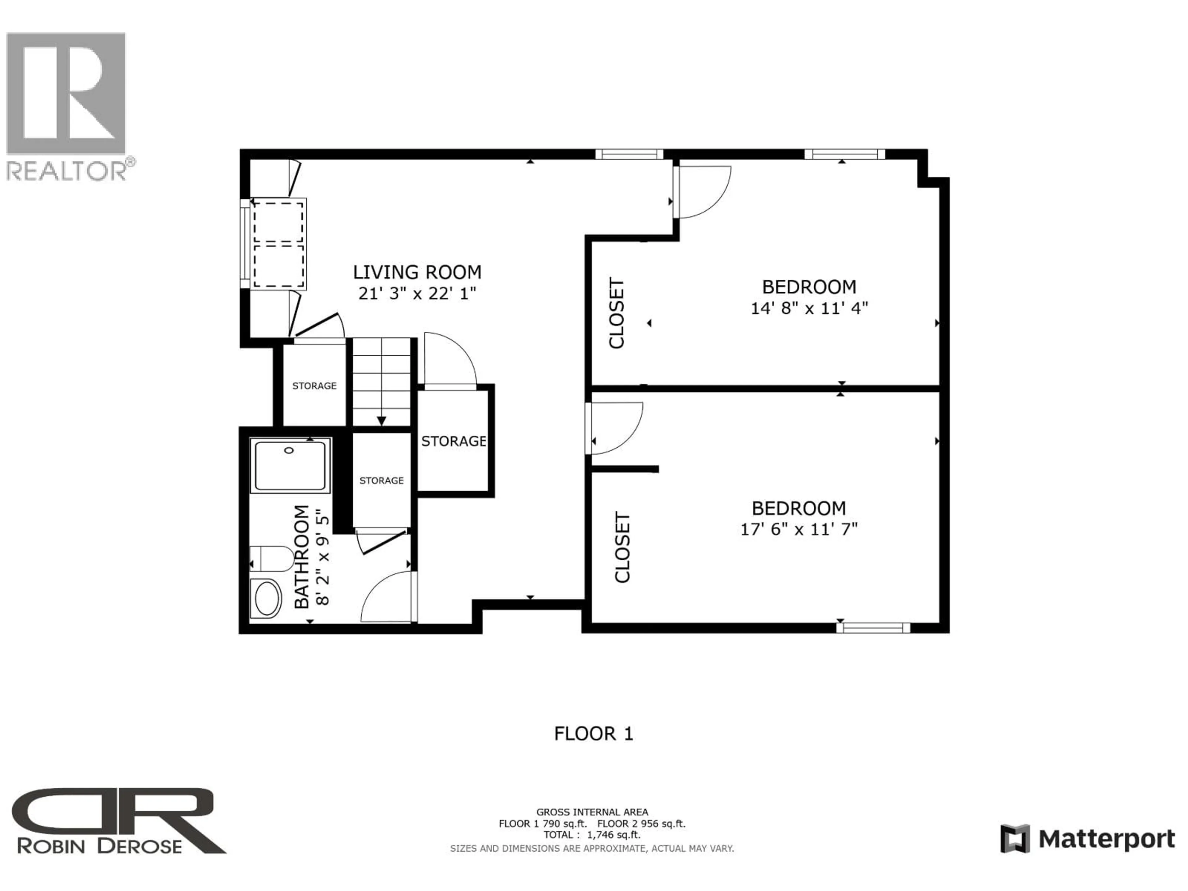 Floor plan for 8811 78A STREET, Fort St. John British Columbia V1J3B3