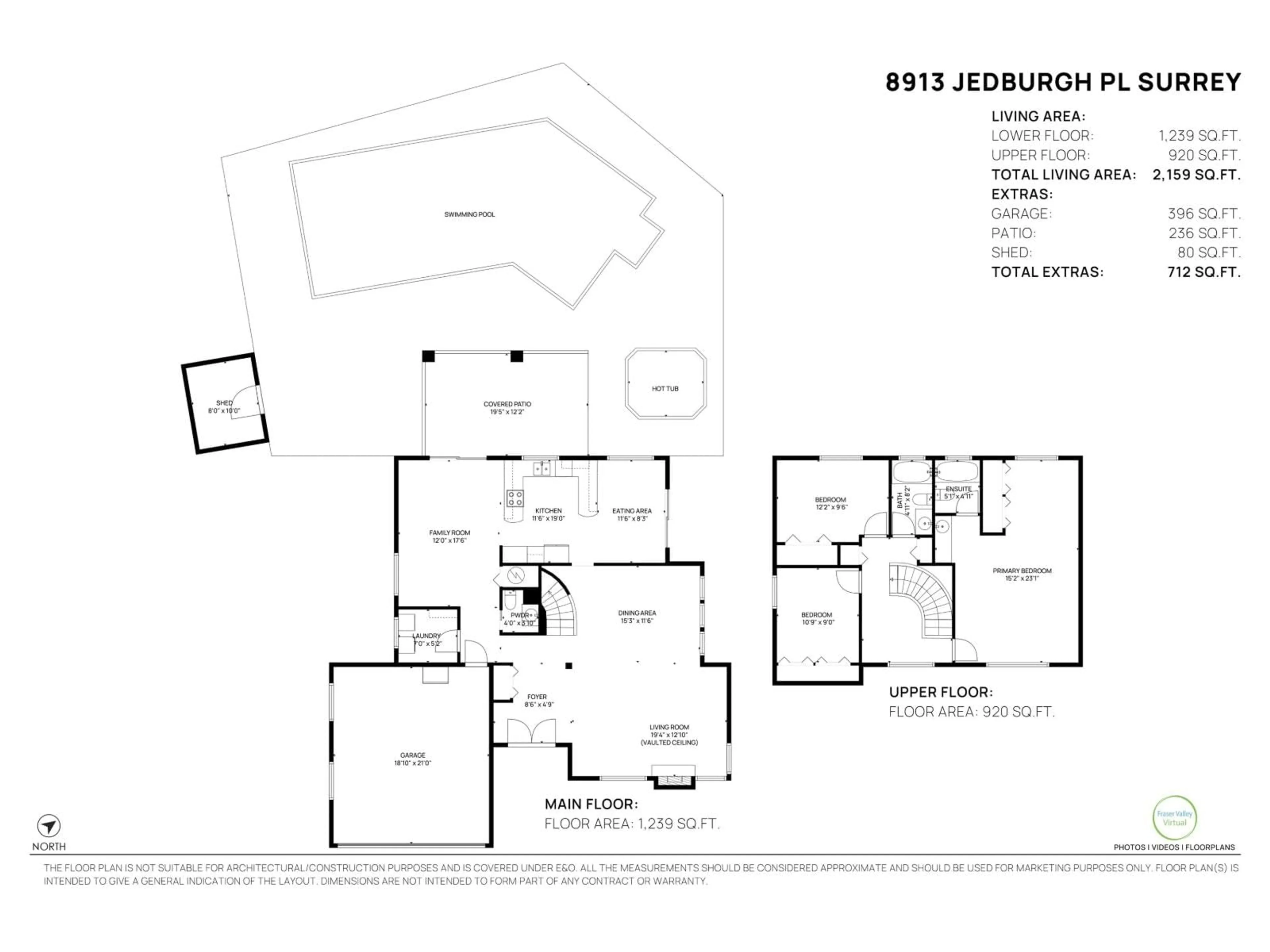Floor plan for 8913 JEDBURGH, Surrey British Columbia V3V6S1