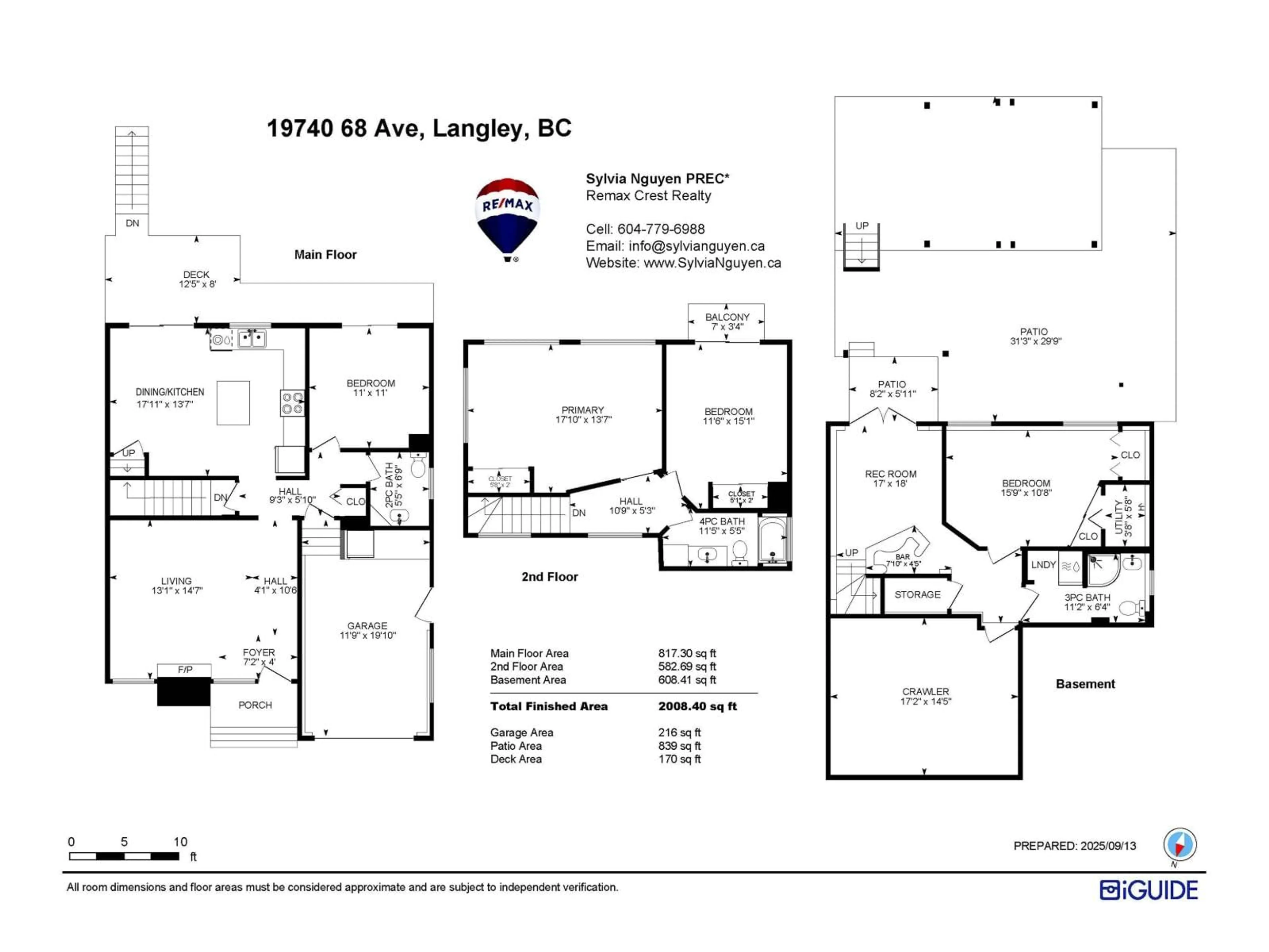 Floor plan for 19740 68, Langley British Columbia V2Y1H6