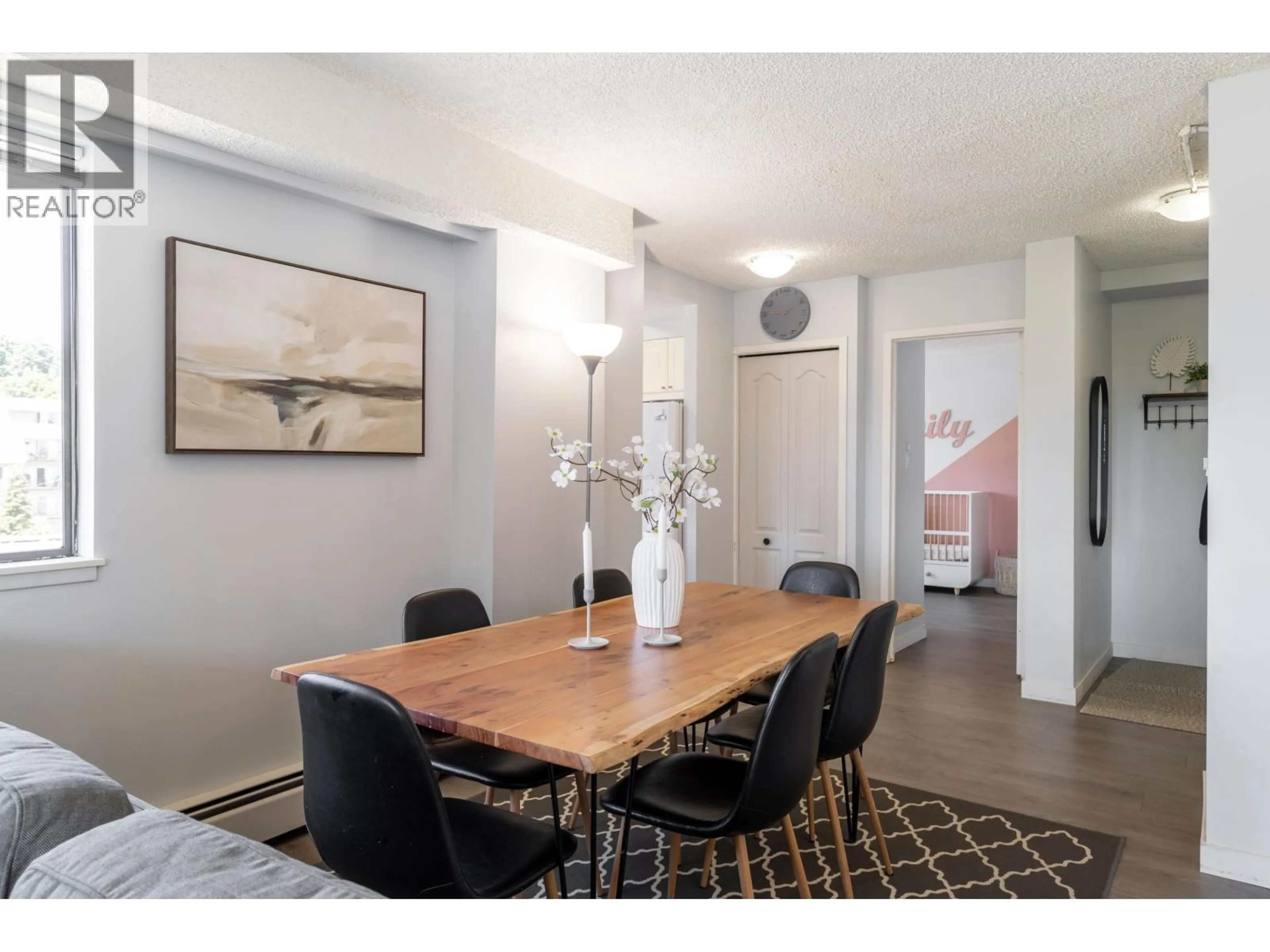 Dining room, wood/laminate floor for 804 - 47 AGNES STREET, New Westminster British Columbia V3L1E2