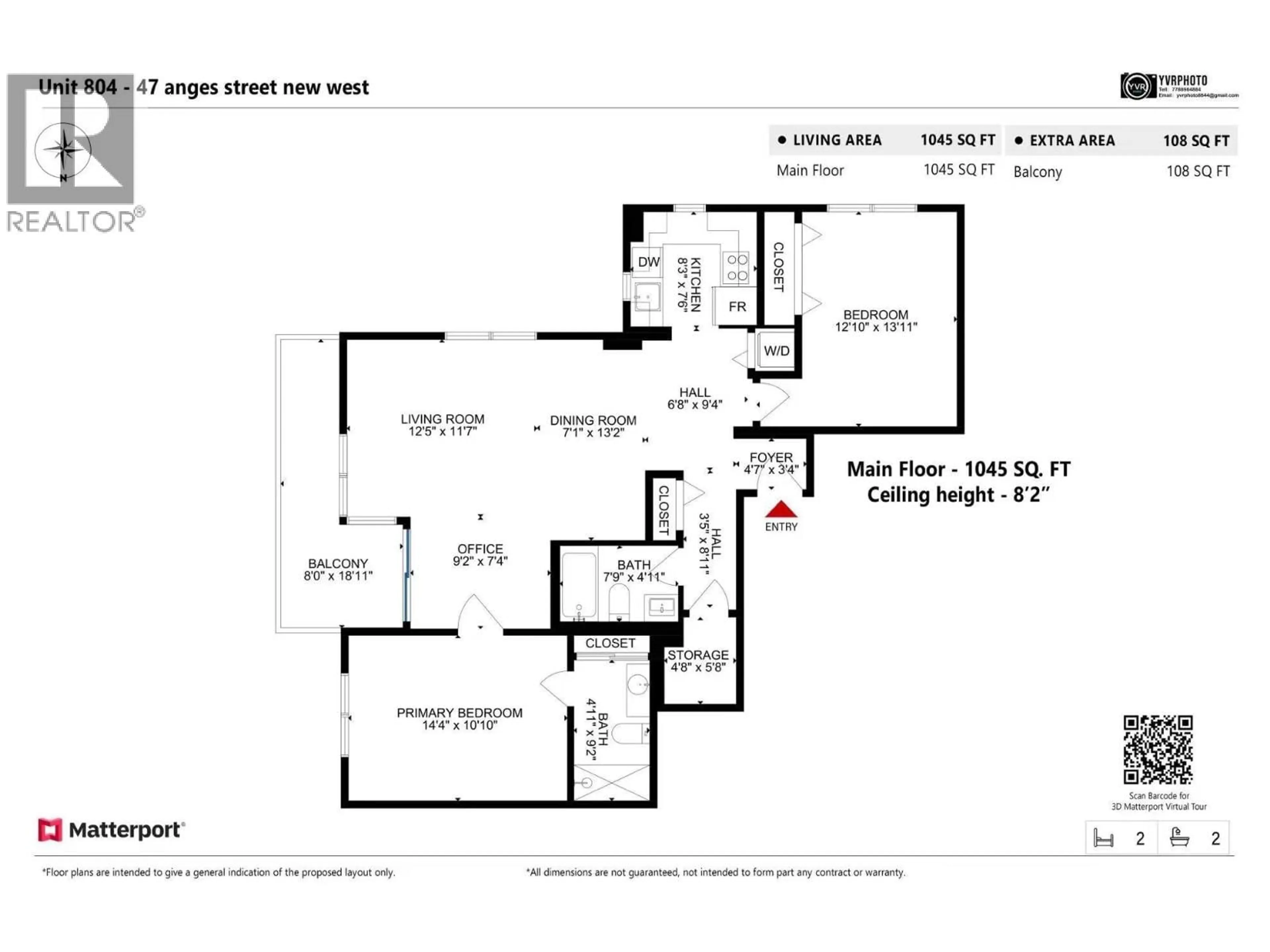 Floor plan for 804 - 47 AGNES STREET, New Westminster British Columbia V3L1E2