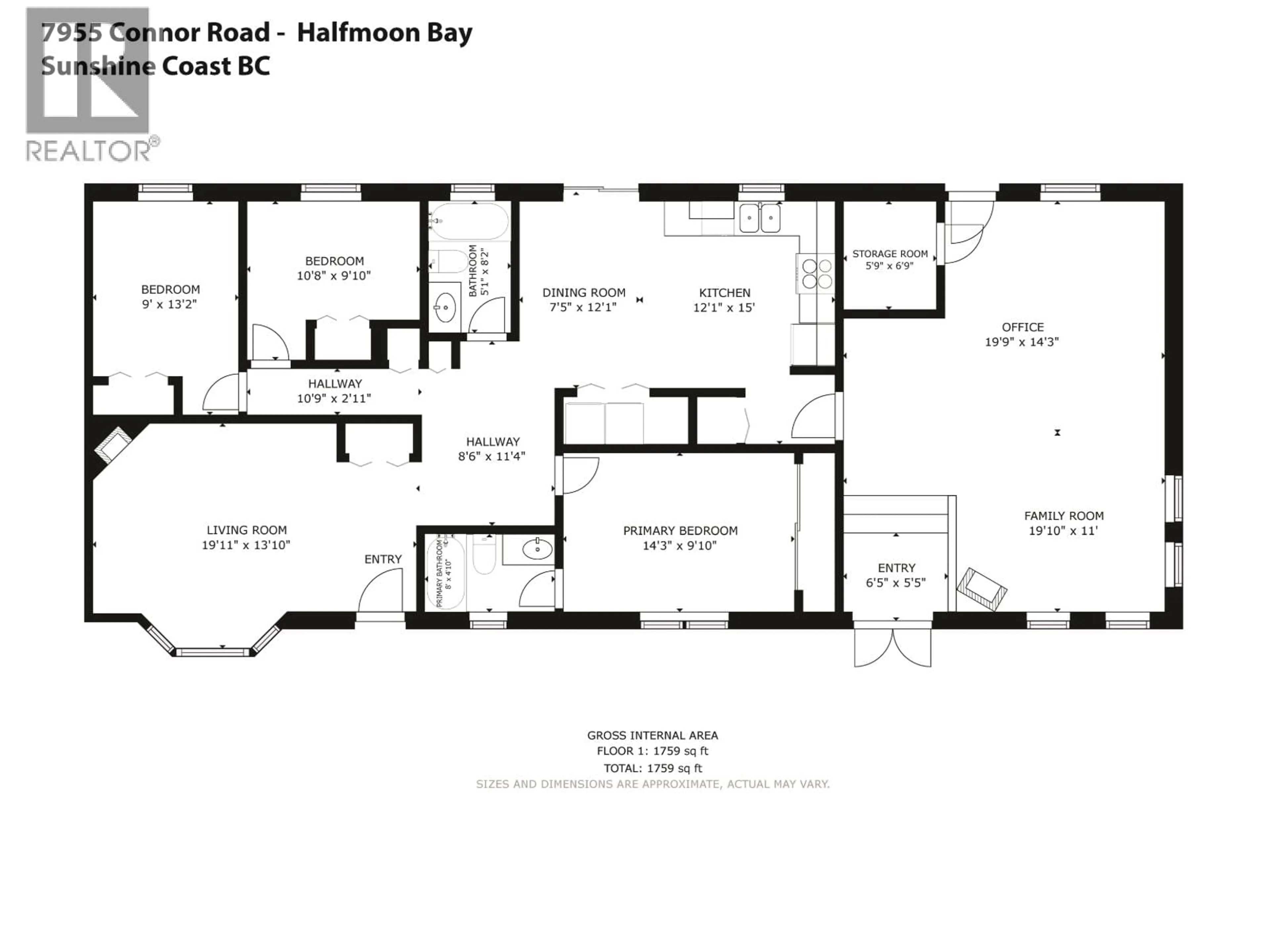 Floor plan for 7955 CONNOR ROAD, Halfmoon Bay British Columbia V7Z1A6