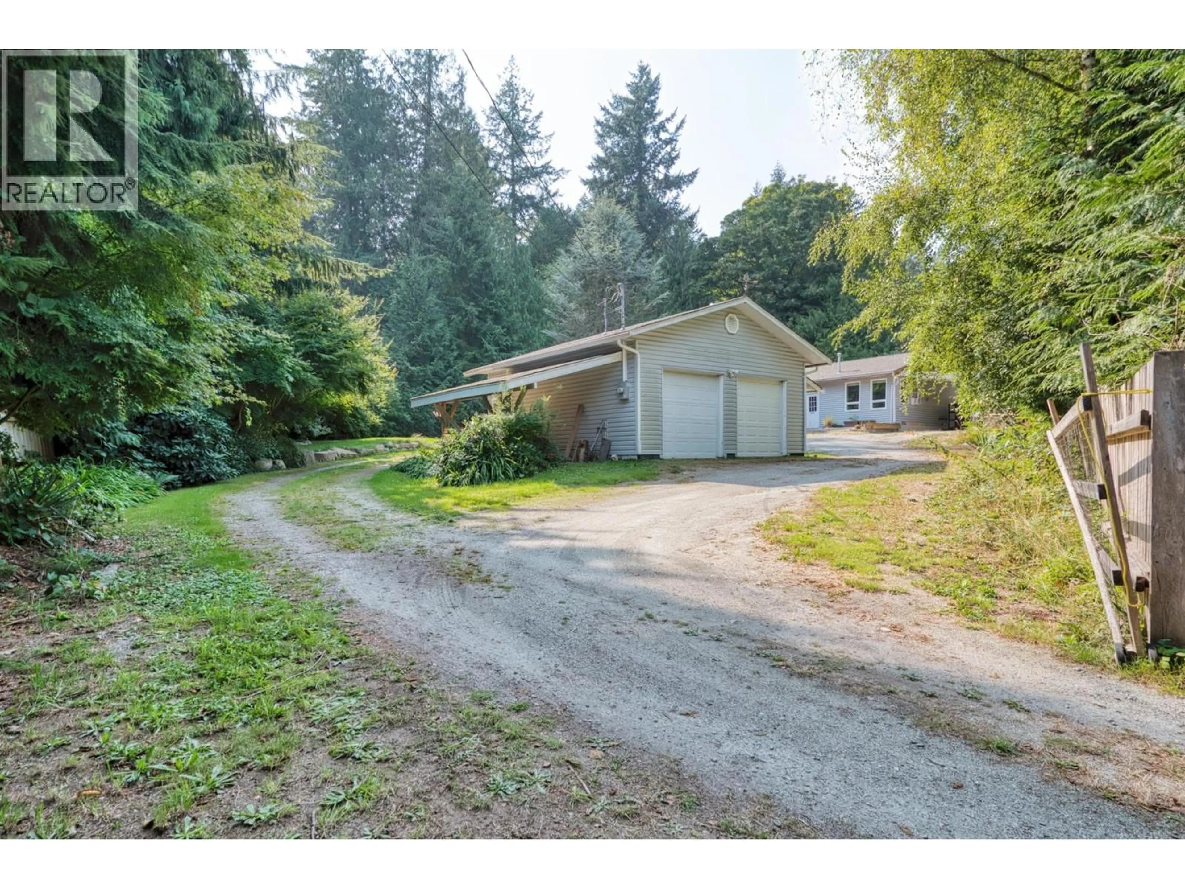 A pic from outside/outdoor area/front of a property/back of a property/a pic from drone, street for 7955 CONNOR ROAD, Halfmoon Bay British Columbia V7Z1A6
