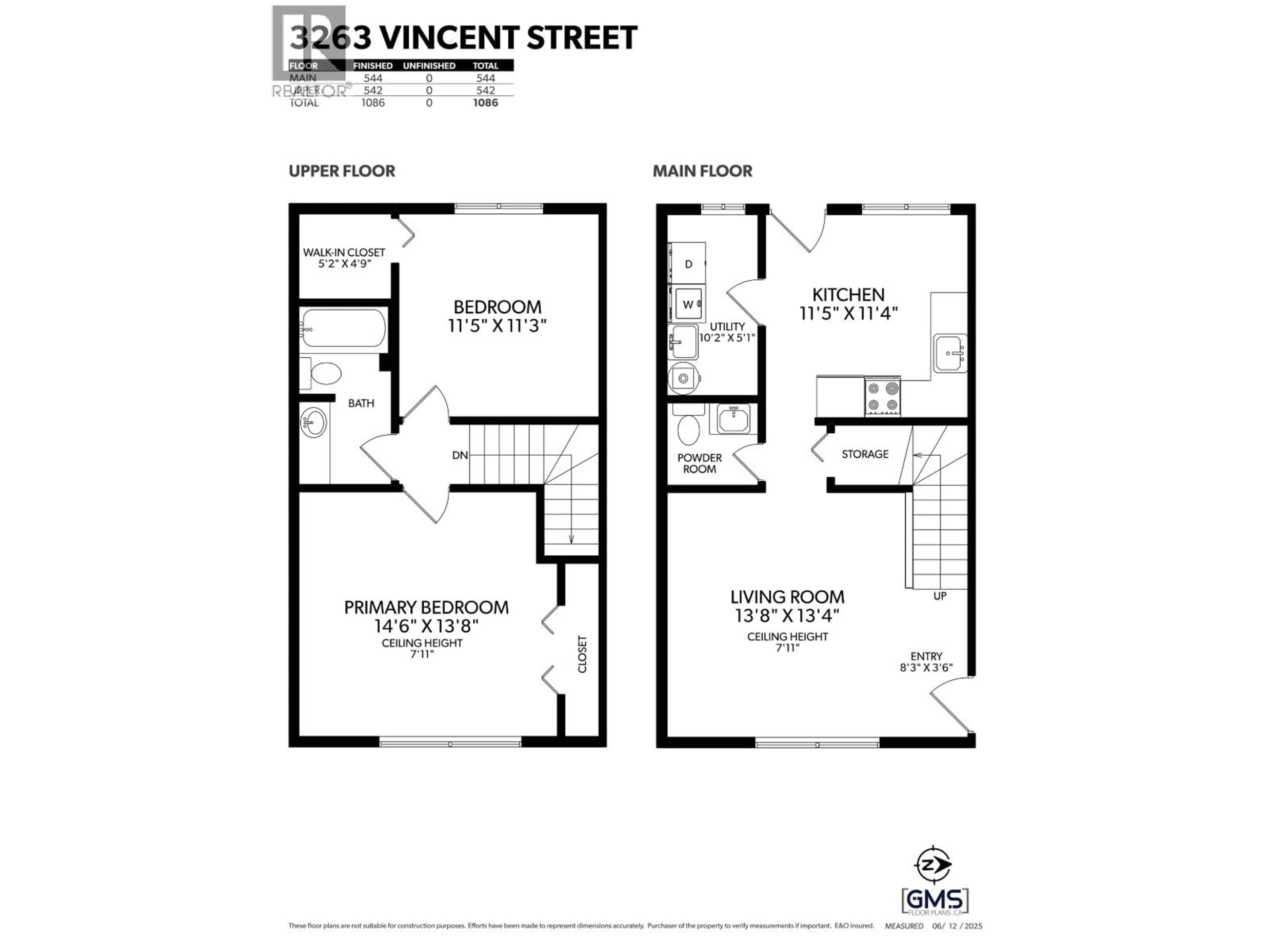 Floor plan for 3263 VINCENT STREET, Port Coquitlam British Columbia V3B3T3