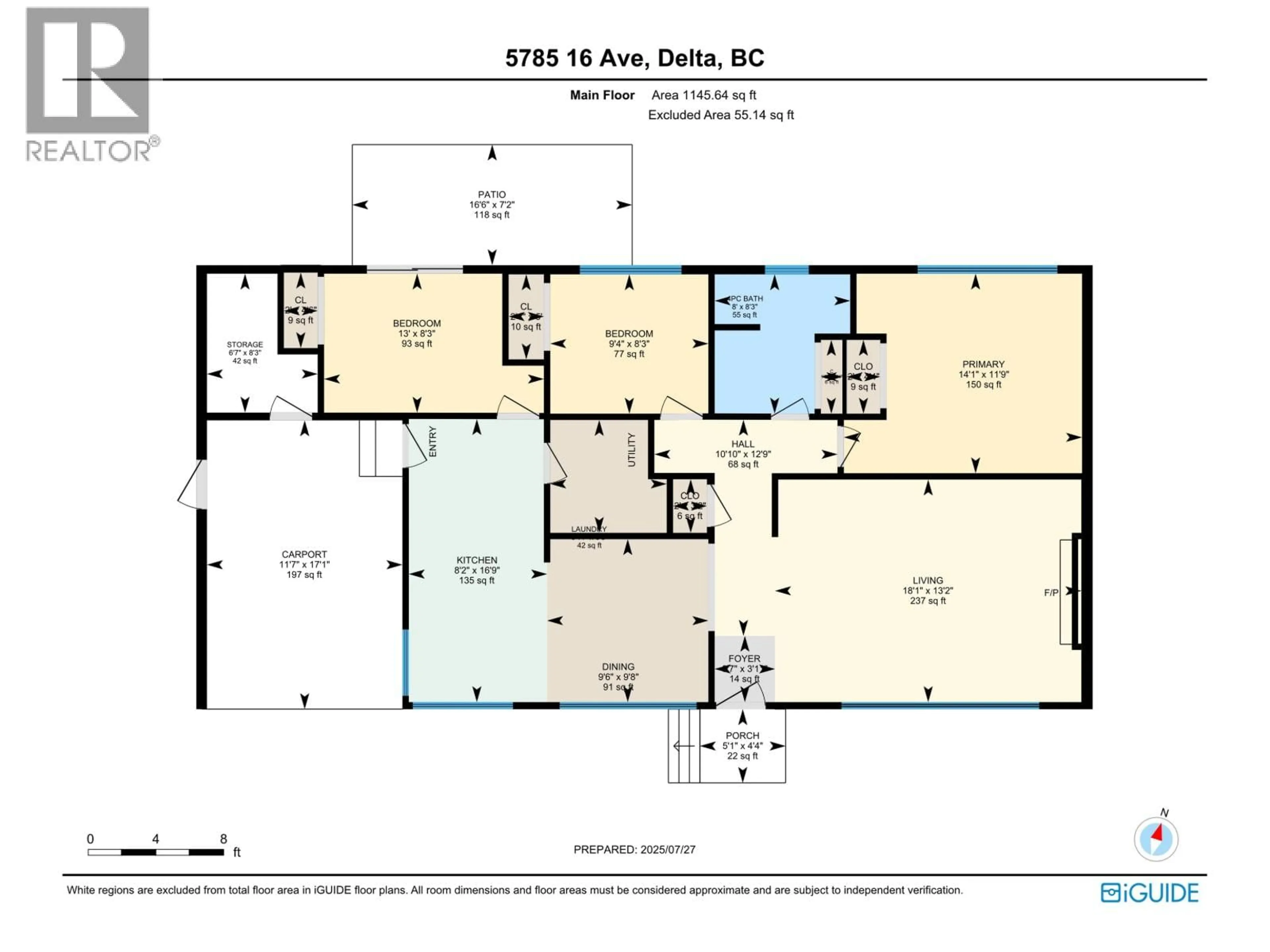 Floor plan for 5785 16TH AVENUE, Delta British Columbia V4L1G8