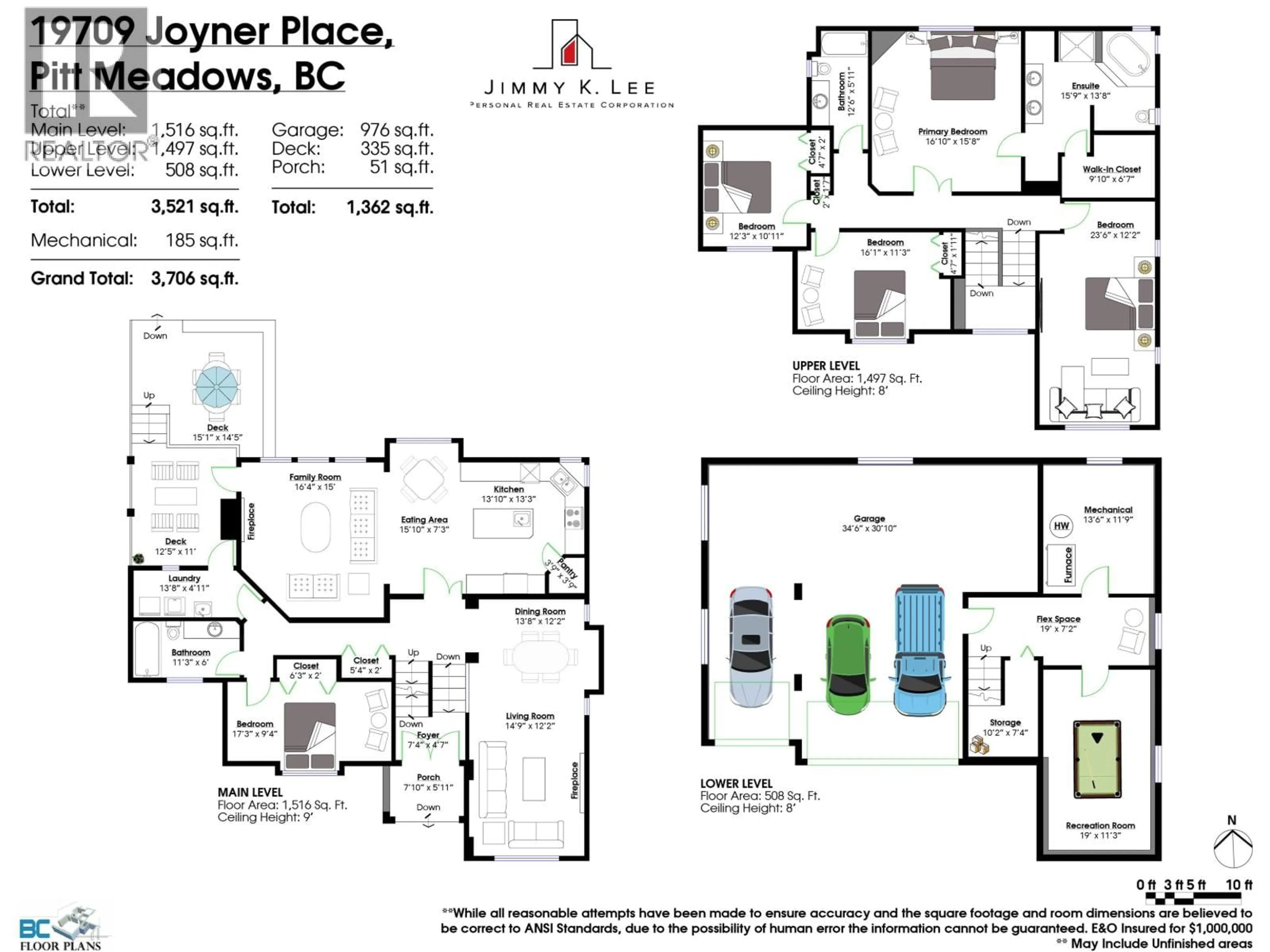 Floor plan for 19709 JOYNER PLACE, Pitt Meadows British Columbia V3Y2S3