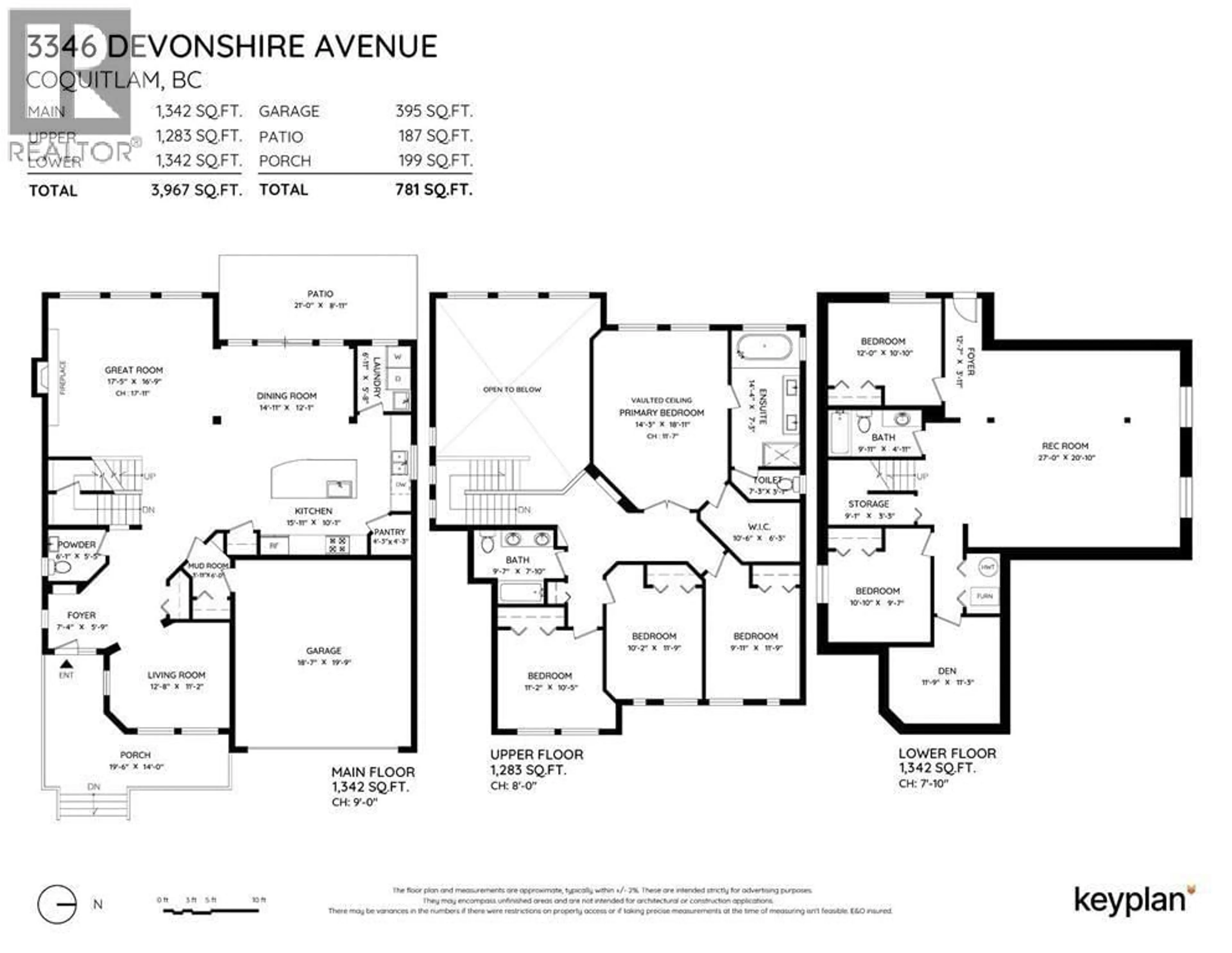 Floor plan for 3346 DEVONSHIRE AVENUE, Coquitlam British Columbia V3E0A9