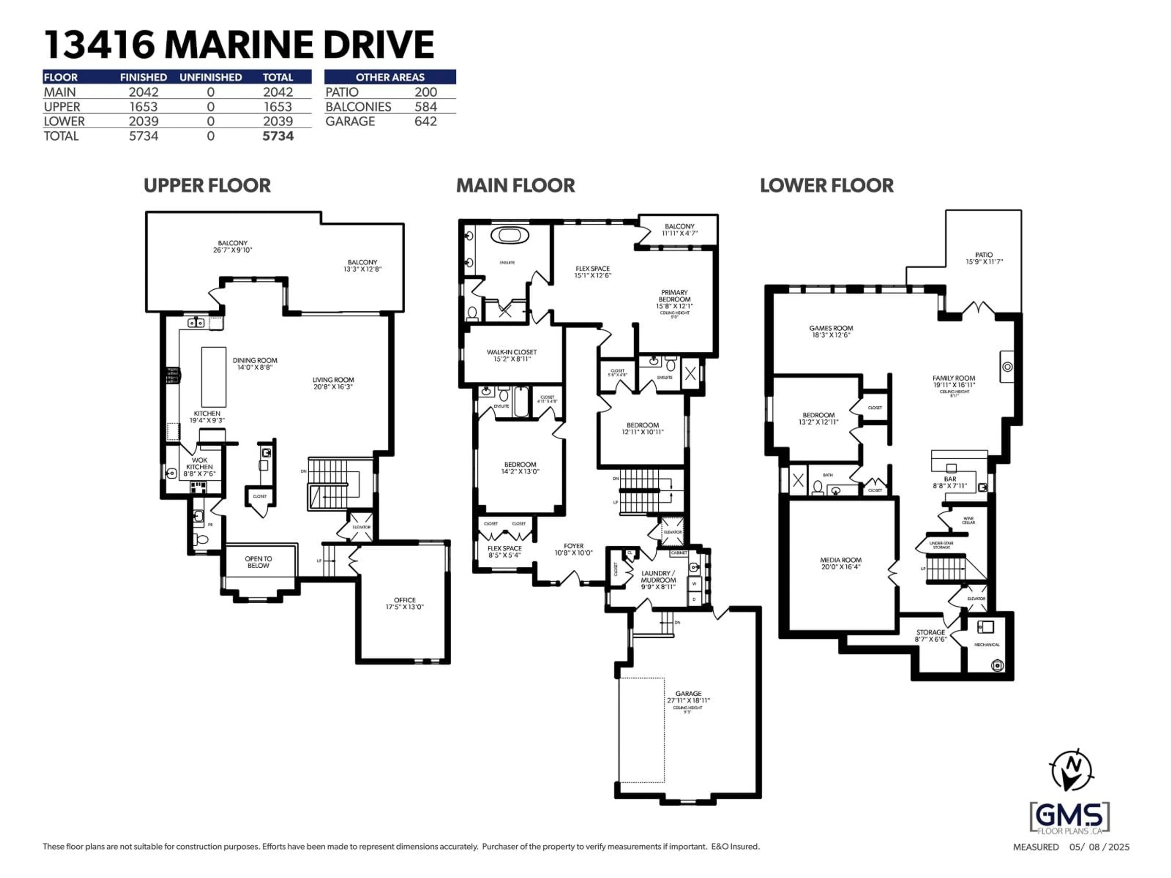 Floor plan for 13416 MARINE, Surrey British Columbia V4A1G2