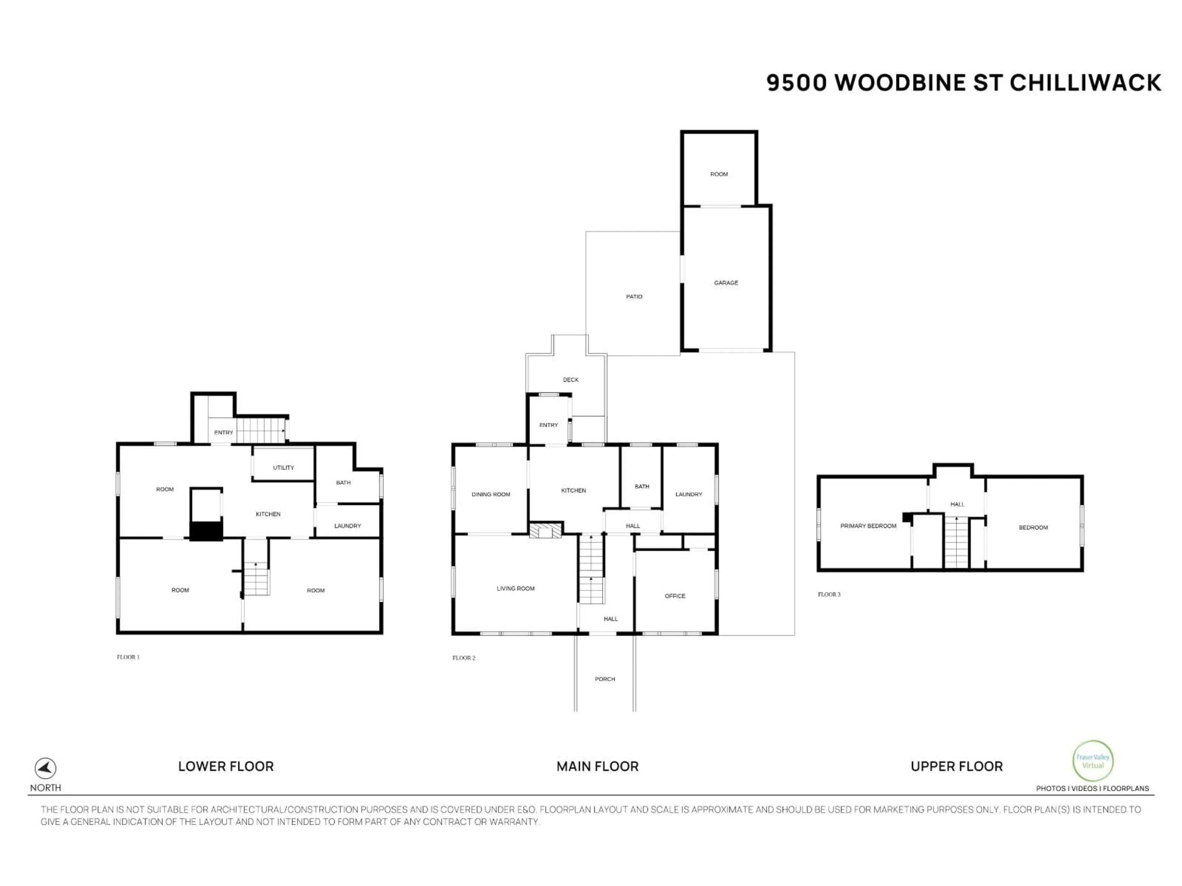 Floor plan for 9500 WOODBINE STREET, Chilliwack British Columbia V2P5S4