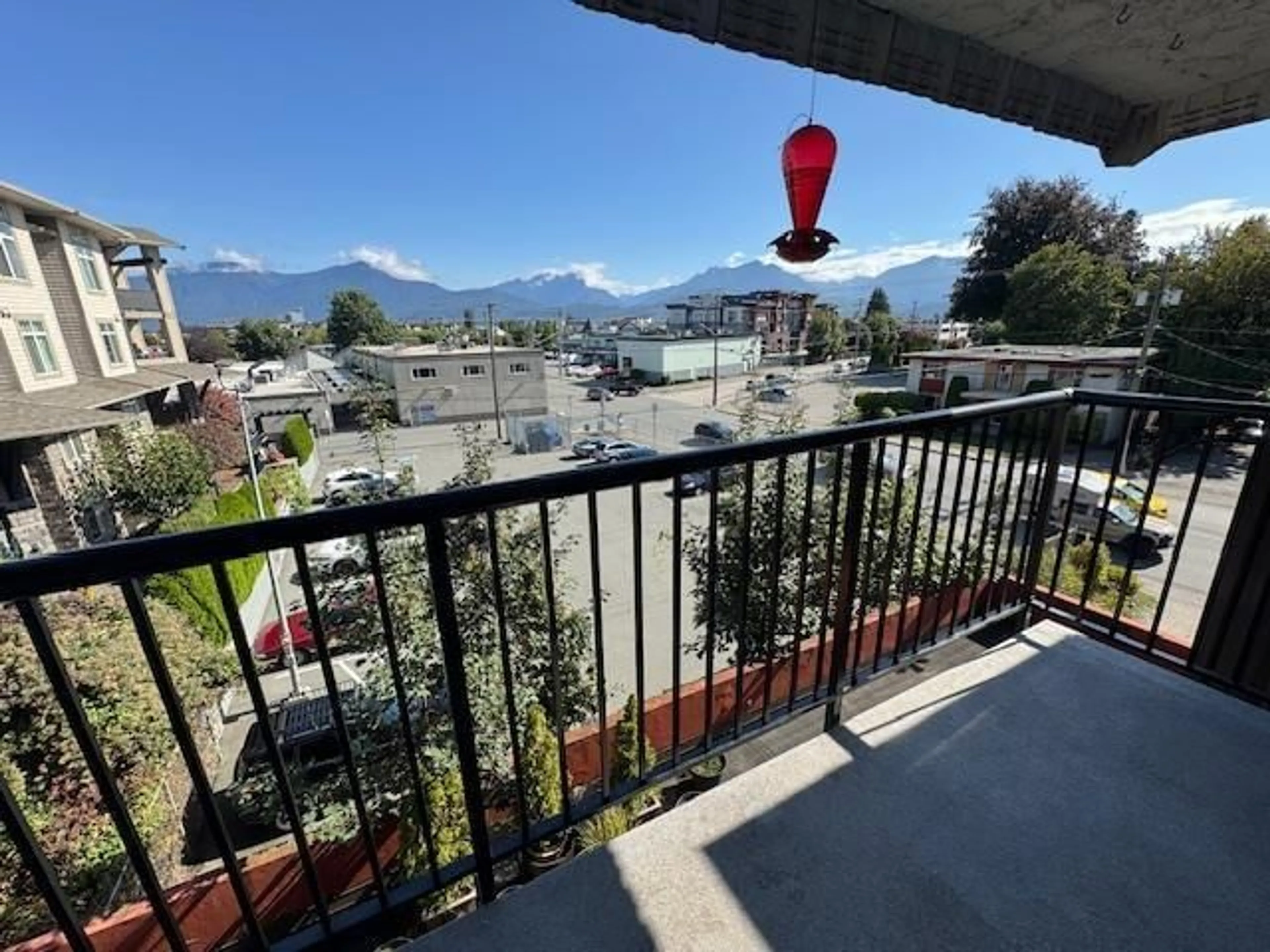 Balcony in the apartment, mountain view for 303 - 9080 MARY STREET, Chilliwack British Columbia V2P4J1