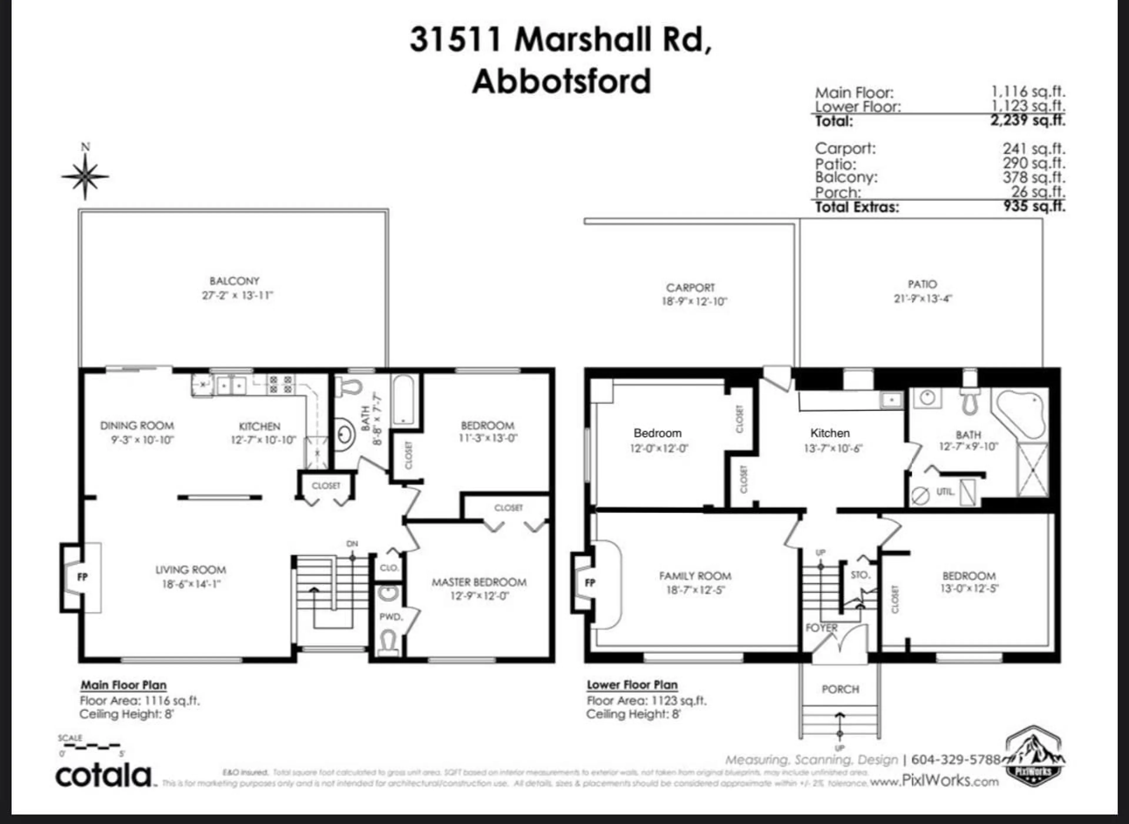 Floor plan for 31511 MARSHALL, Abbotsford British Columbia V2T6B1