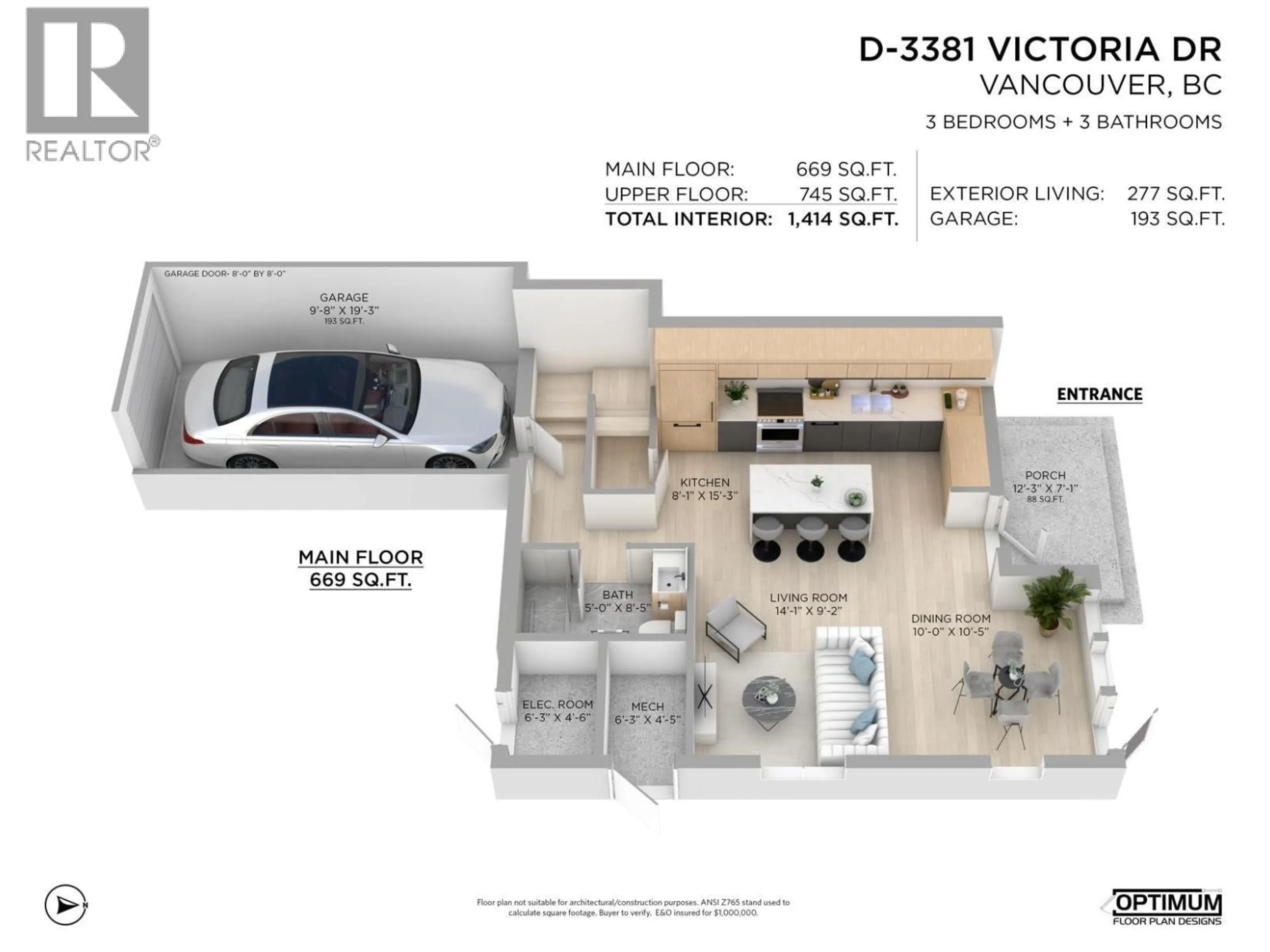 Floor plan for 3387 VICTORIA DRIVE, Vancouver British Columbia V5N4M3