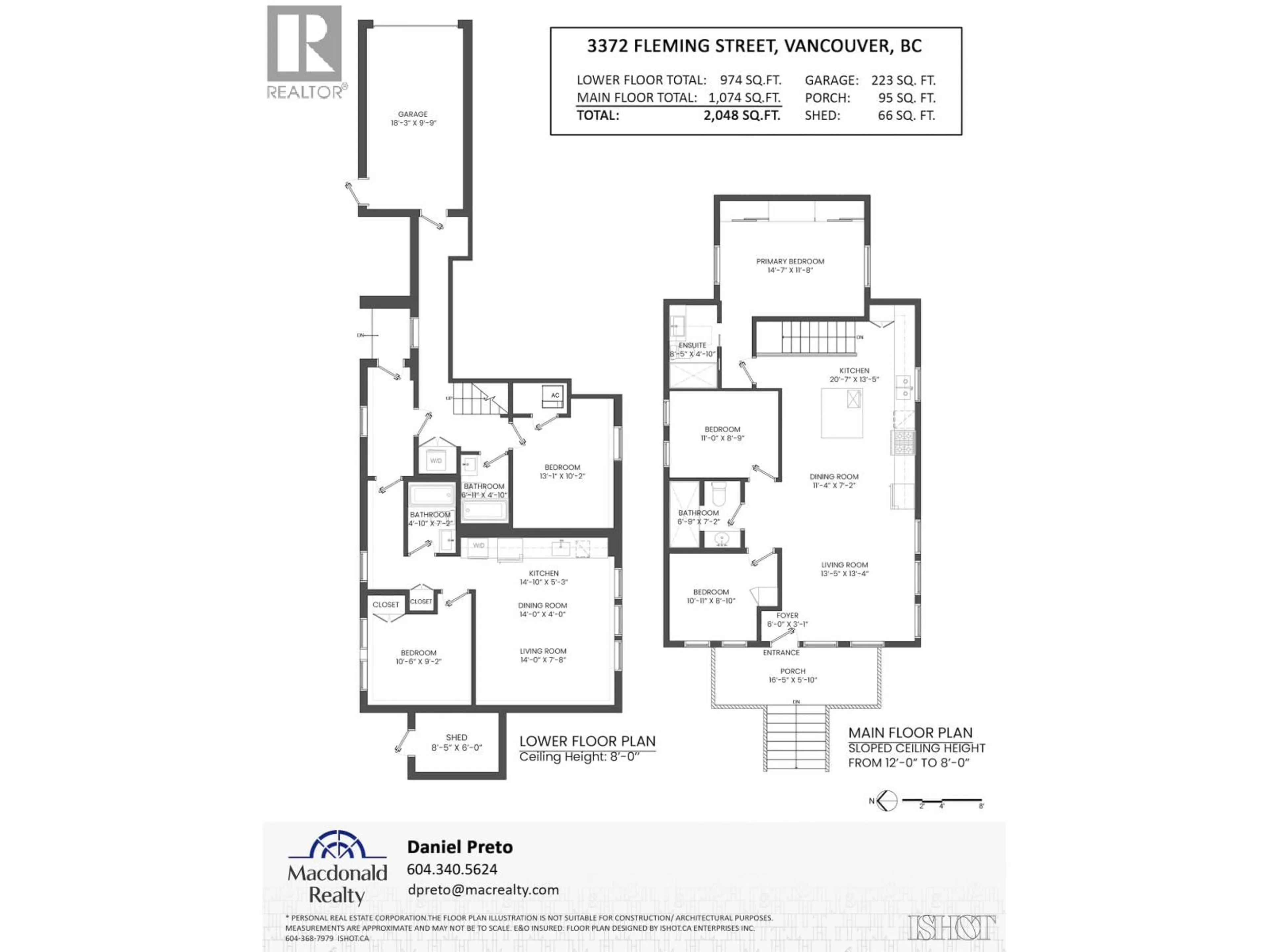 Floor plan for 3372 FLEMING STREET, Vancouver British Columbia V5N3V5