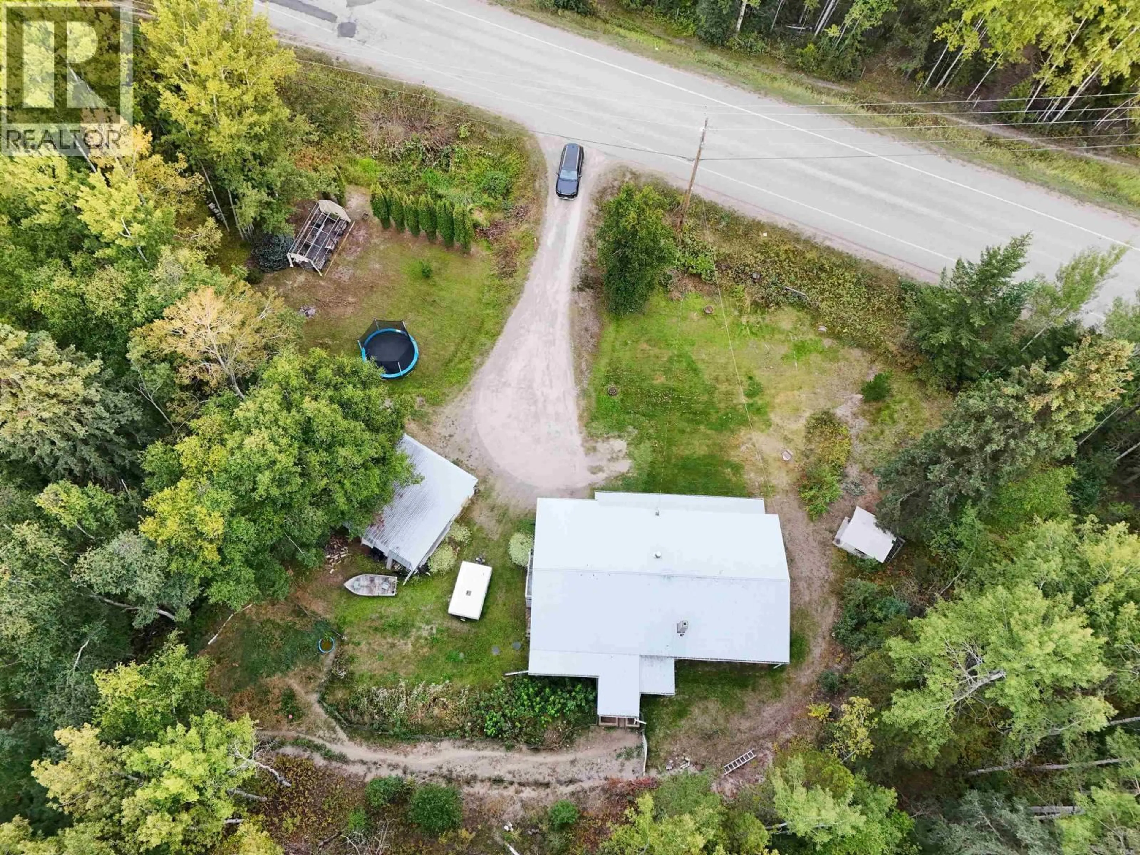 A pic from outside/outdoor area/front of a property/back of a property/a pic from drone, street for 2988 NAZKO ROAD, Quesnel British Columbia V2J7E9