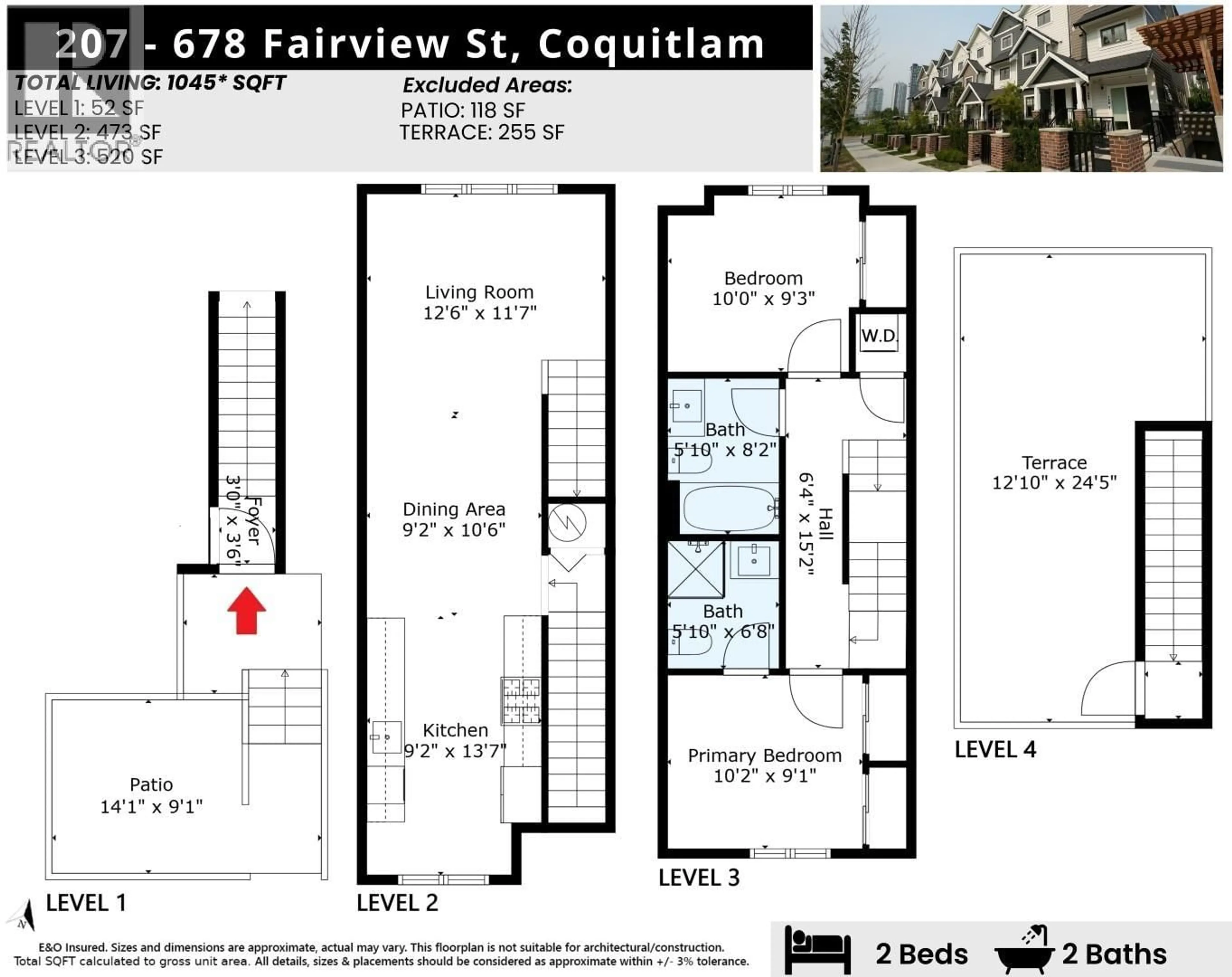 Floor plan for 207 - 678 FAIRVIEW STREET, Coquitlam British Columbia V3J0N1