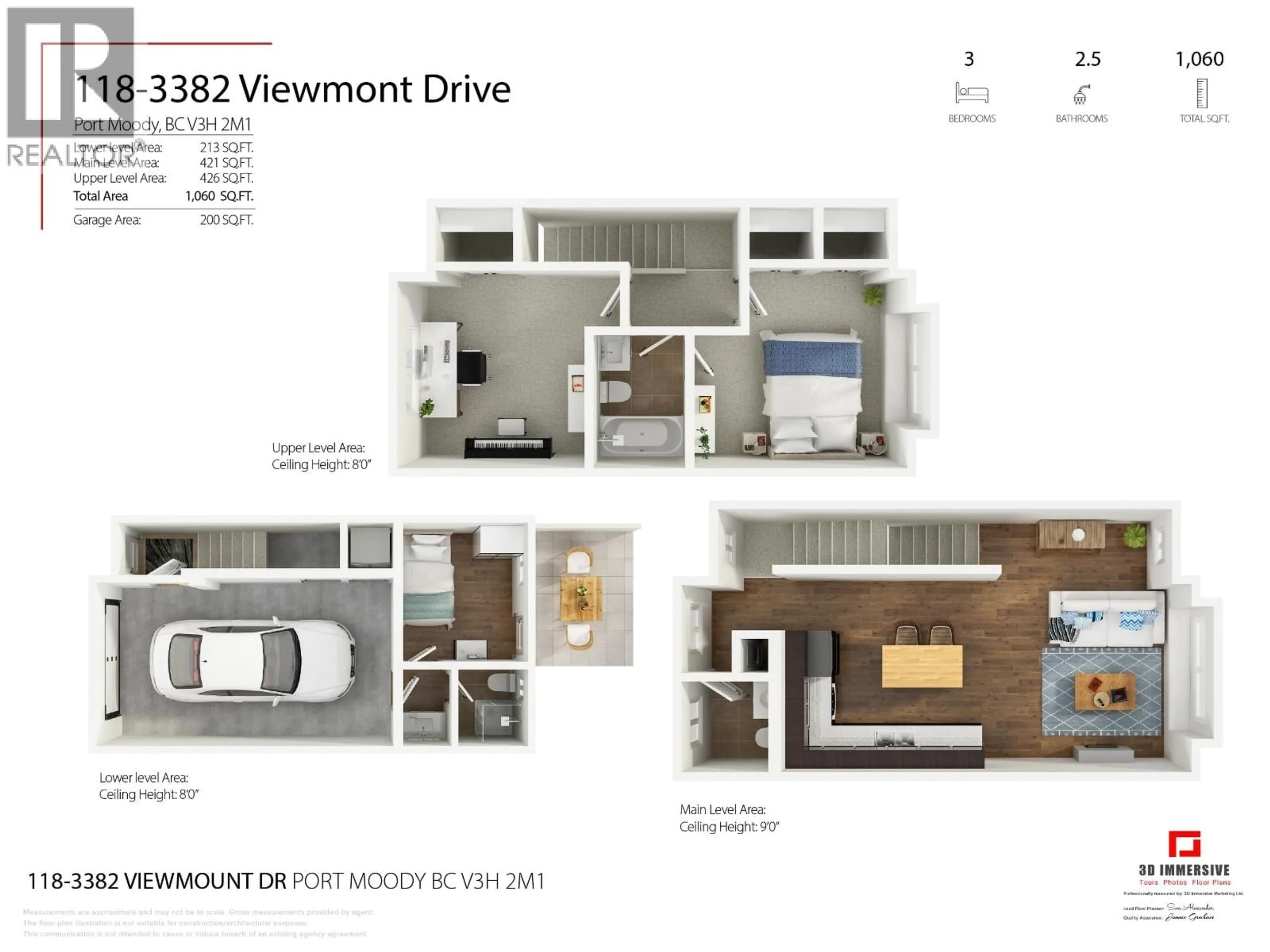 Floor plan for 118 - 3382 VIEWMOUNT DRIVE, Port Moody British Columbia V3H2M1