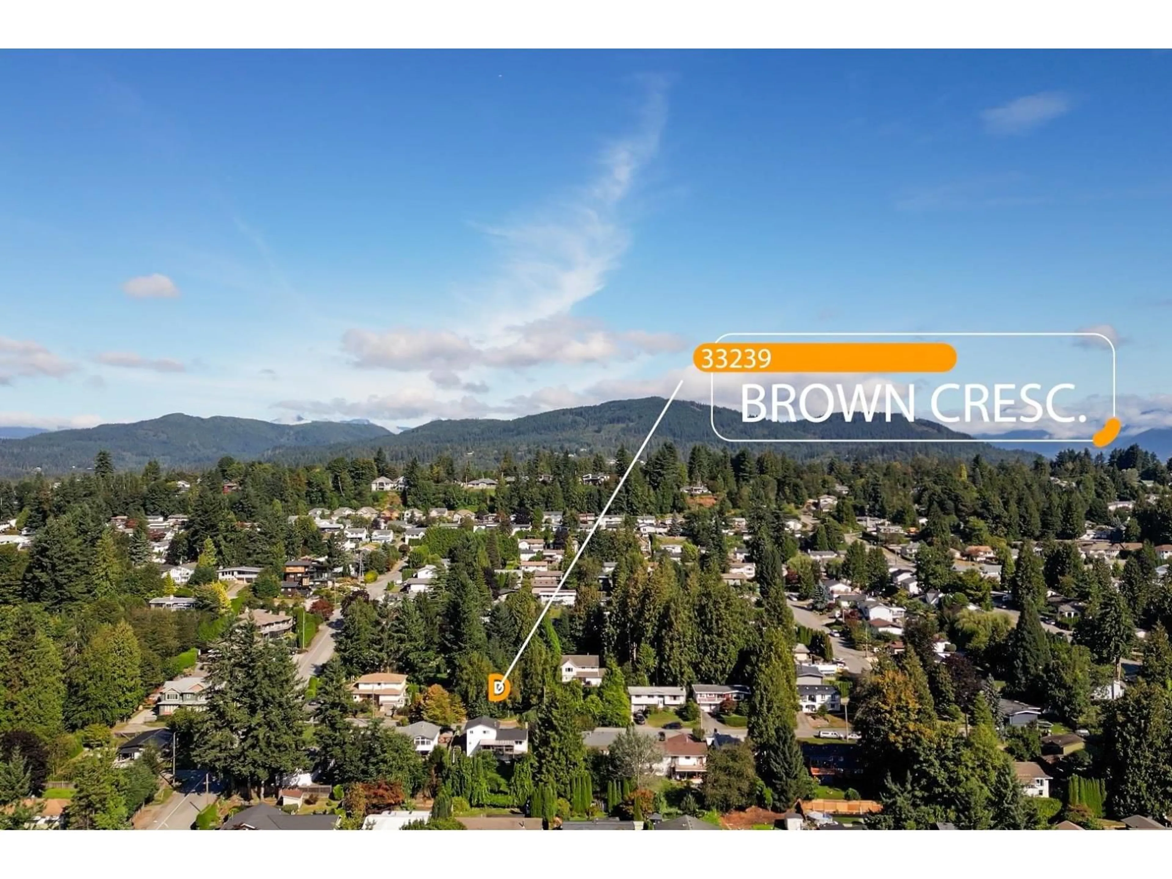 A pic from outside/outdoor area/front of a property/back of a property/a pic from drone, mountain view for 33239 BROWN, Mission British Columbia V2V2R3