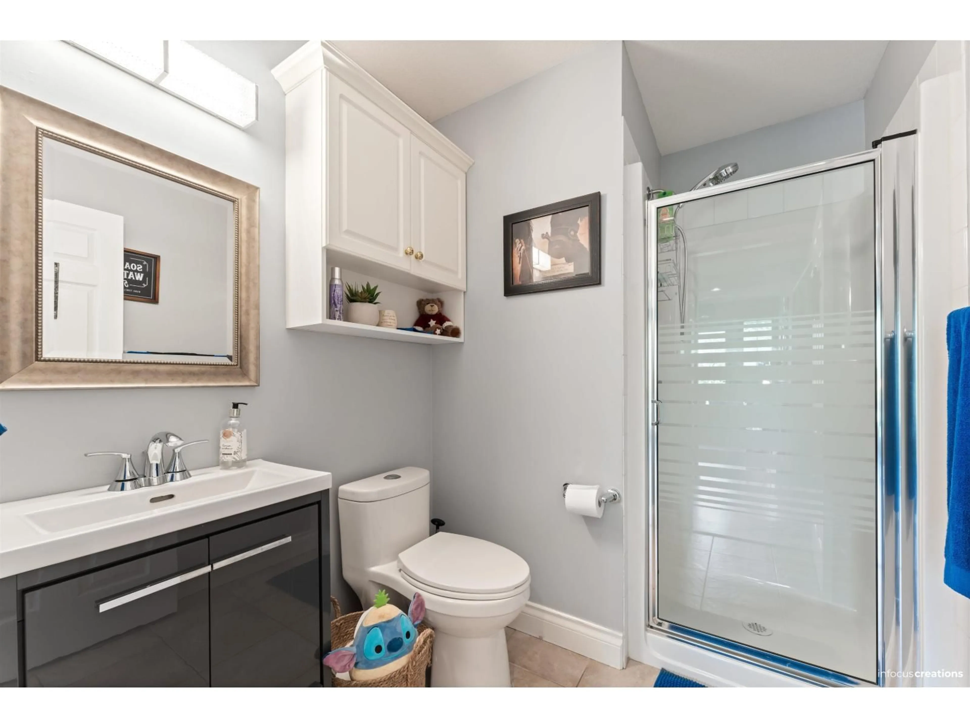 Standard bathroom, ceramic/tile floor for 13 - 3354 HORN, Abbotsford British Columbia V2S7L3